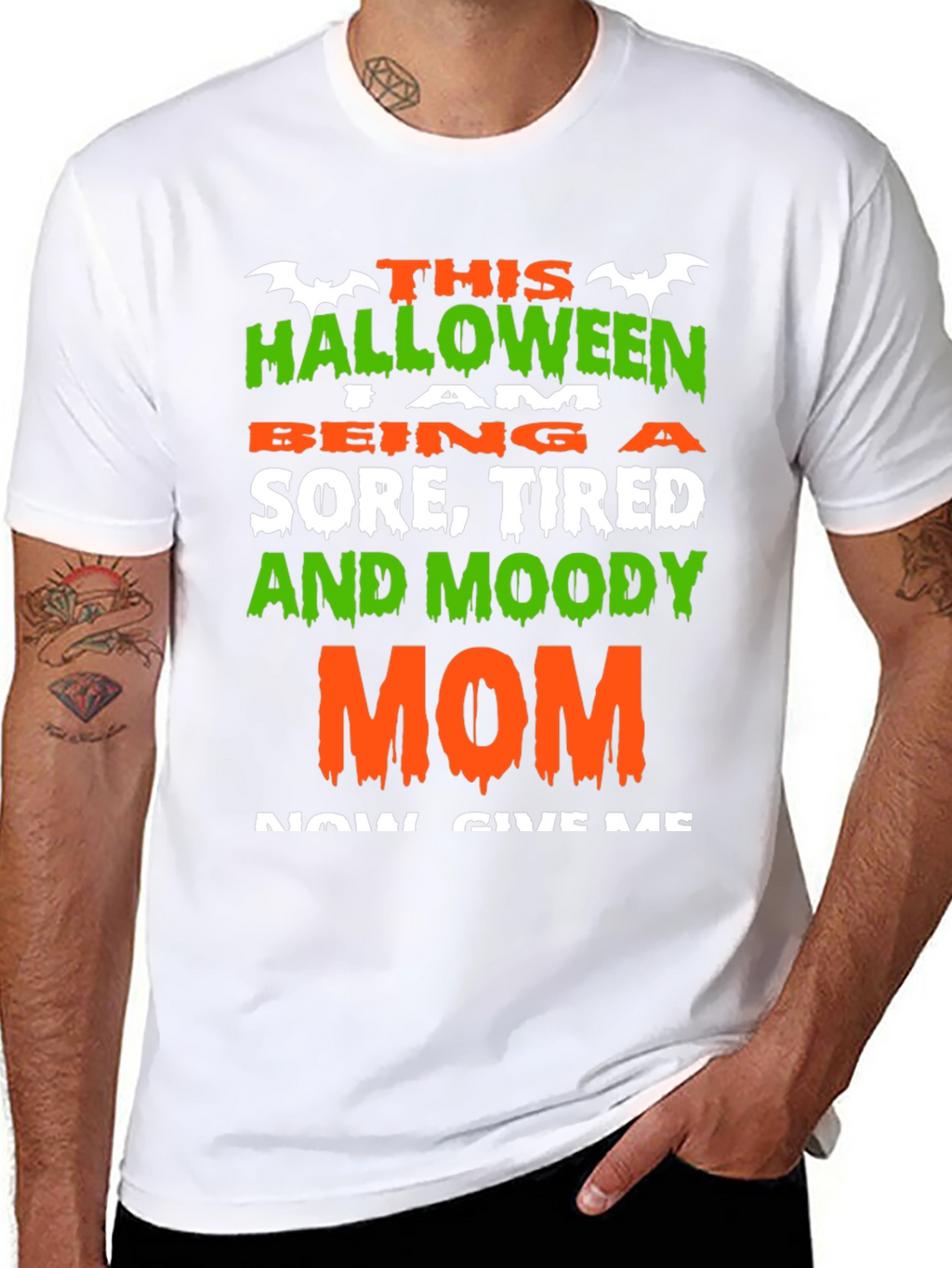 Halloween Sore Tired Moody Mom T-Shirt