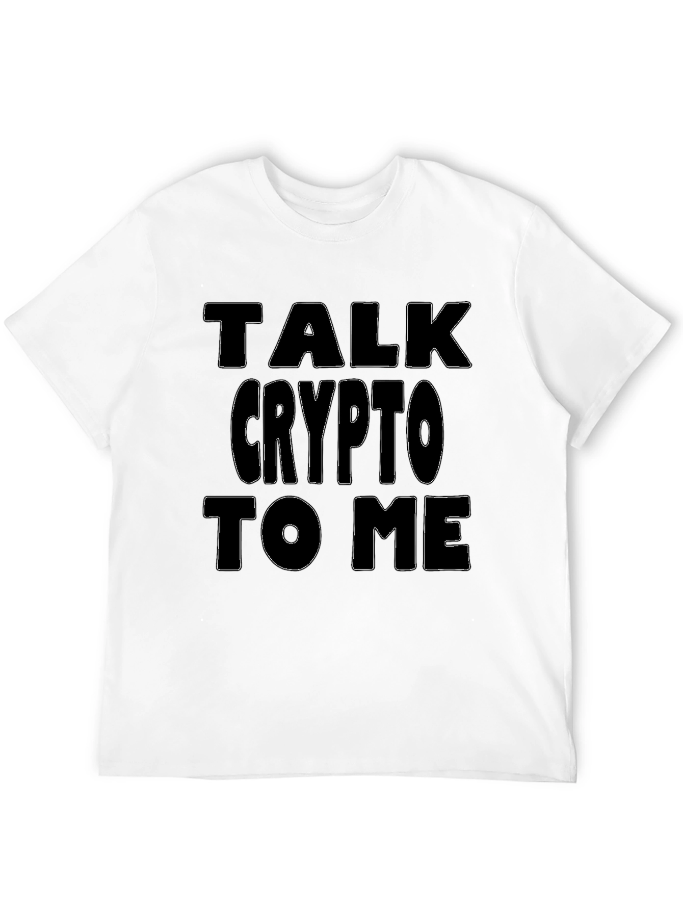 Talk Crypto To Me Black T-Shirt