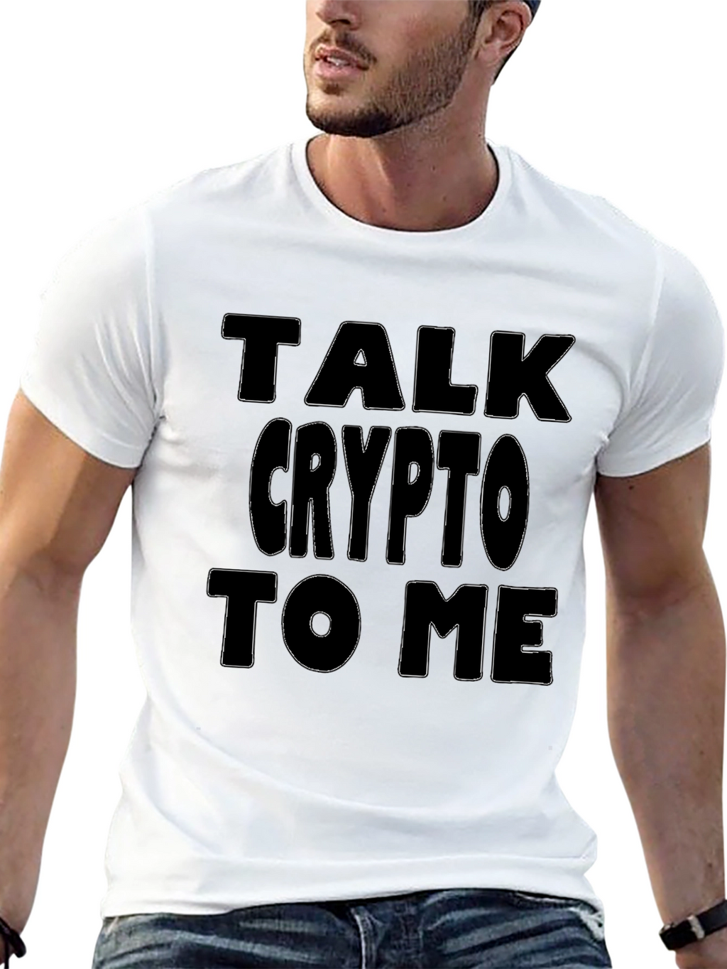 Talk Crypto To Me Black T-Shirt