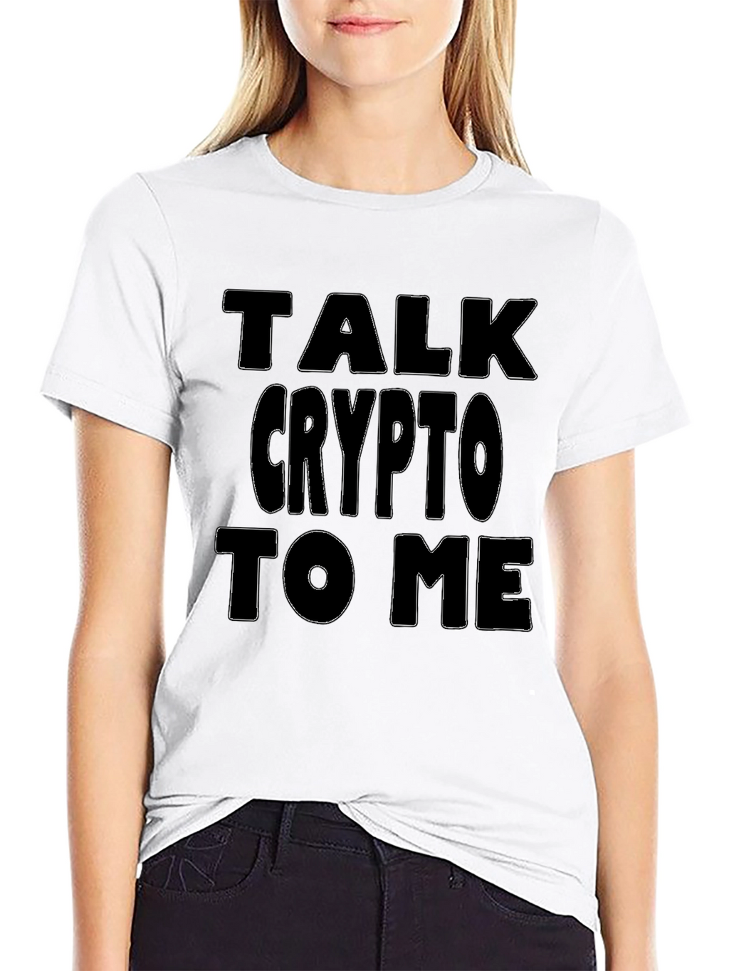 Talk Crypto To Me Black T-Shirt
