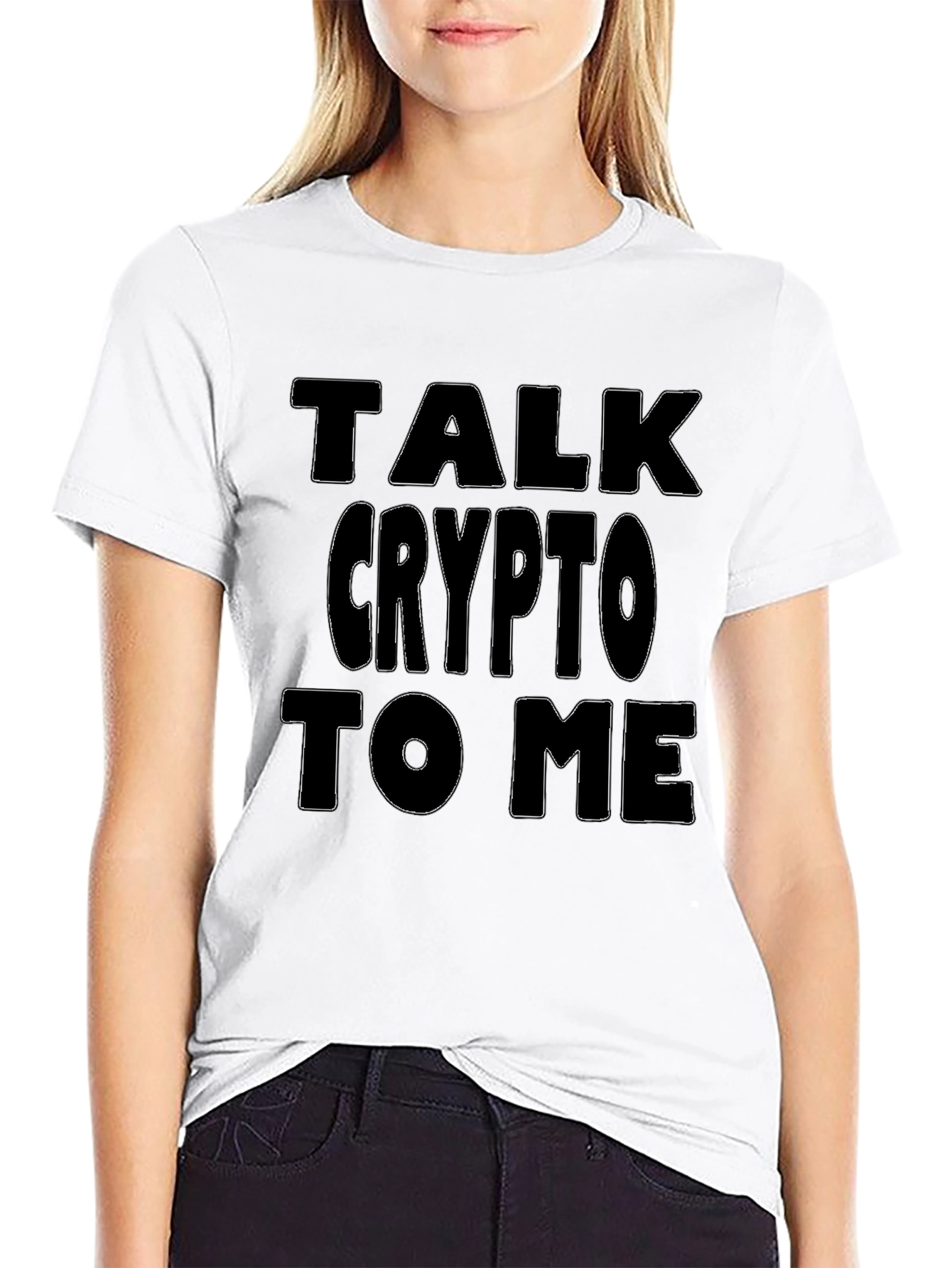 Talk Crypto To Me Black T-Shirt