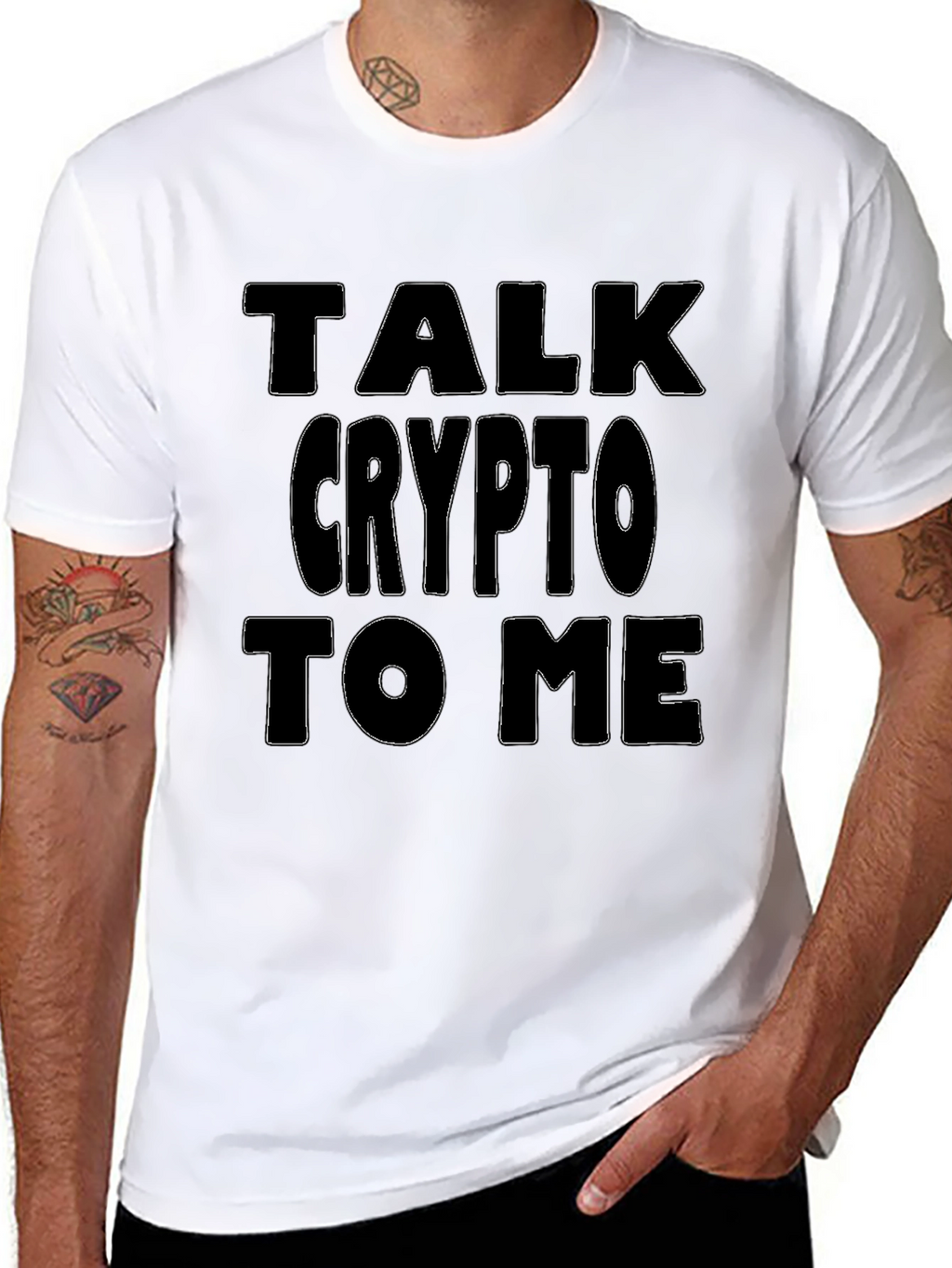 Talk Crypto To Me Black T-Shirt