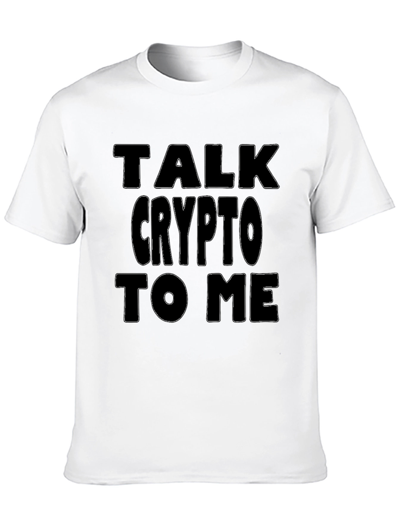 Talk Crypto To Me Black T-Shirt