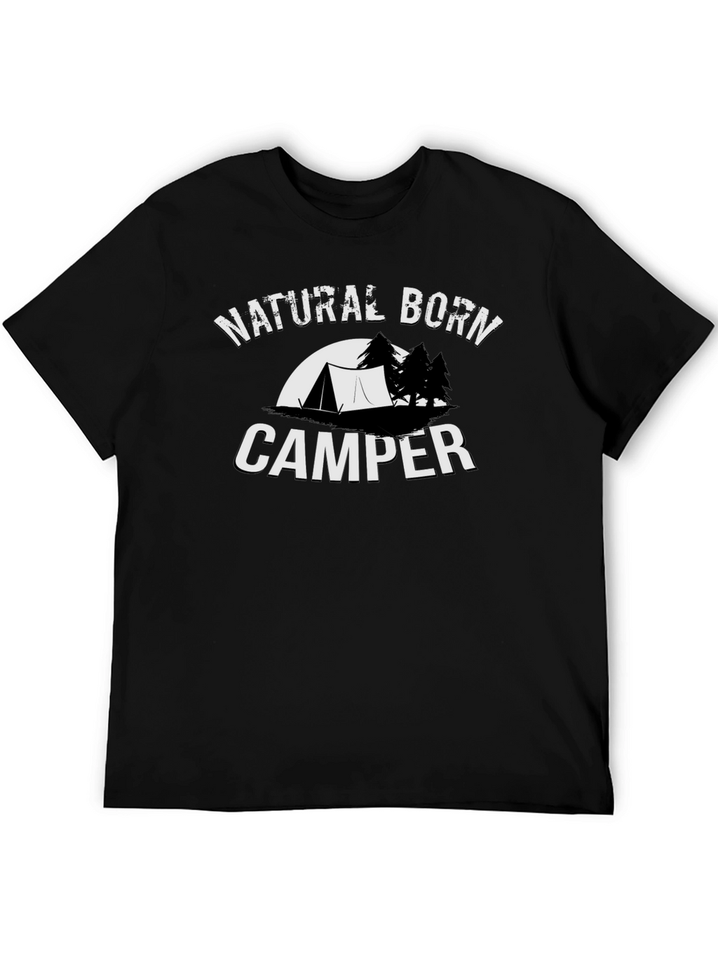 Natural Born Camper Black T-Shirt