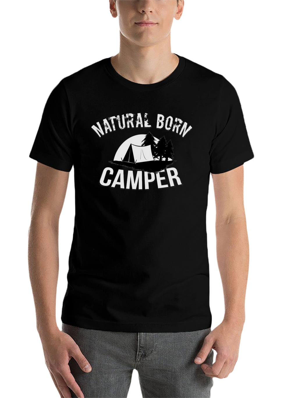 Natural Born Camper Black T-Shirt