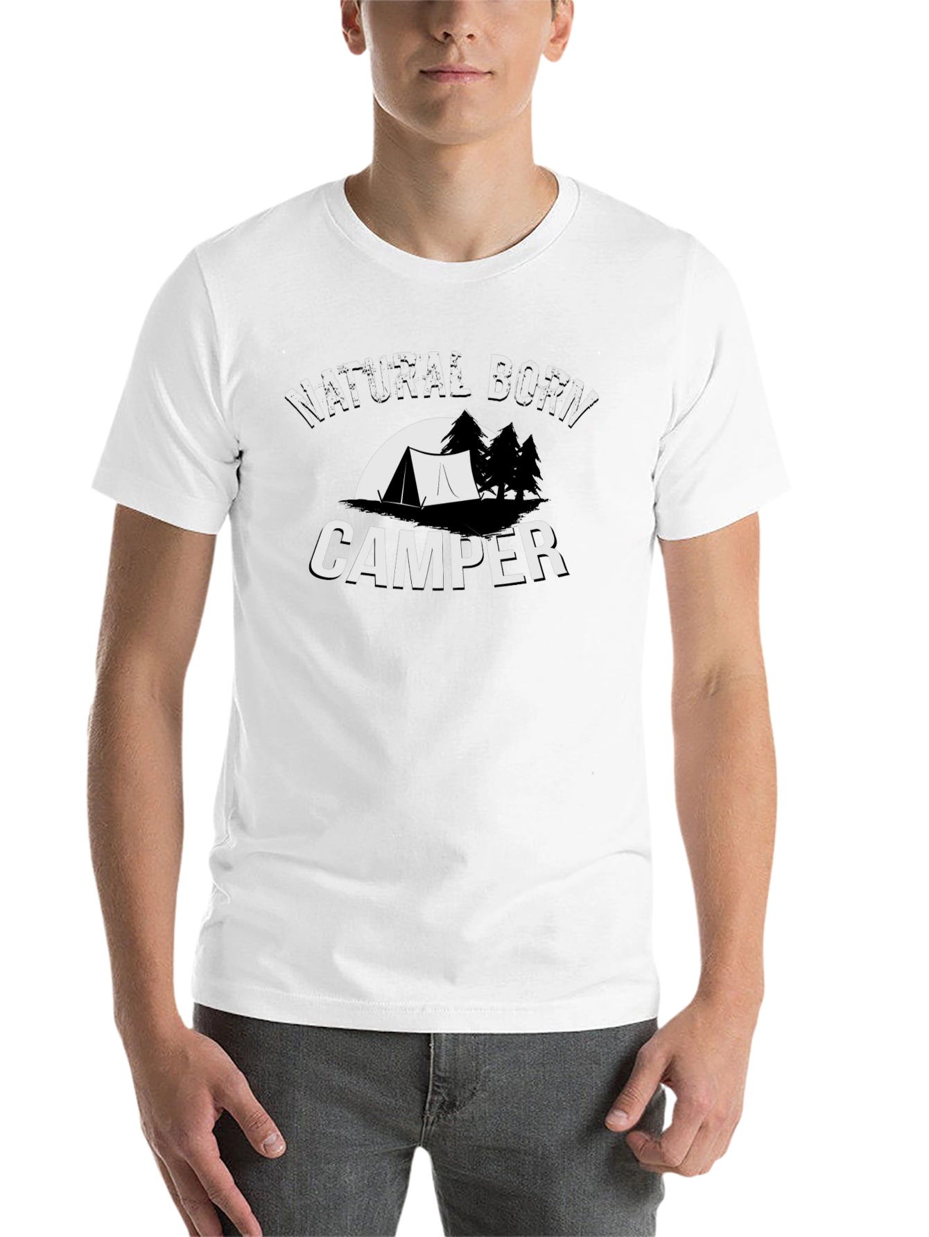 Natural Born Camper Black T-Shirt
