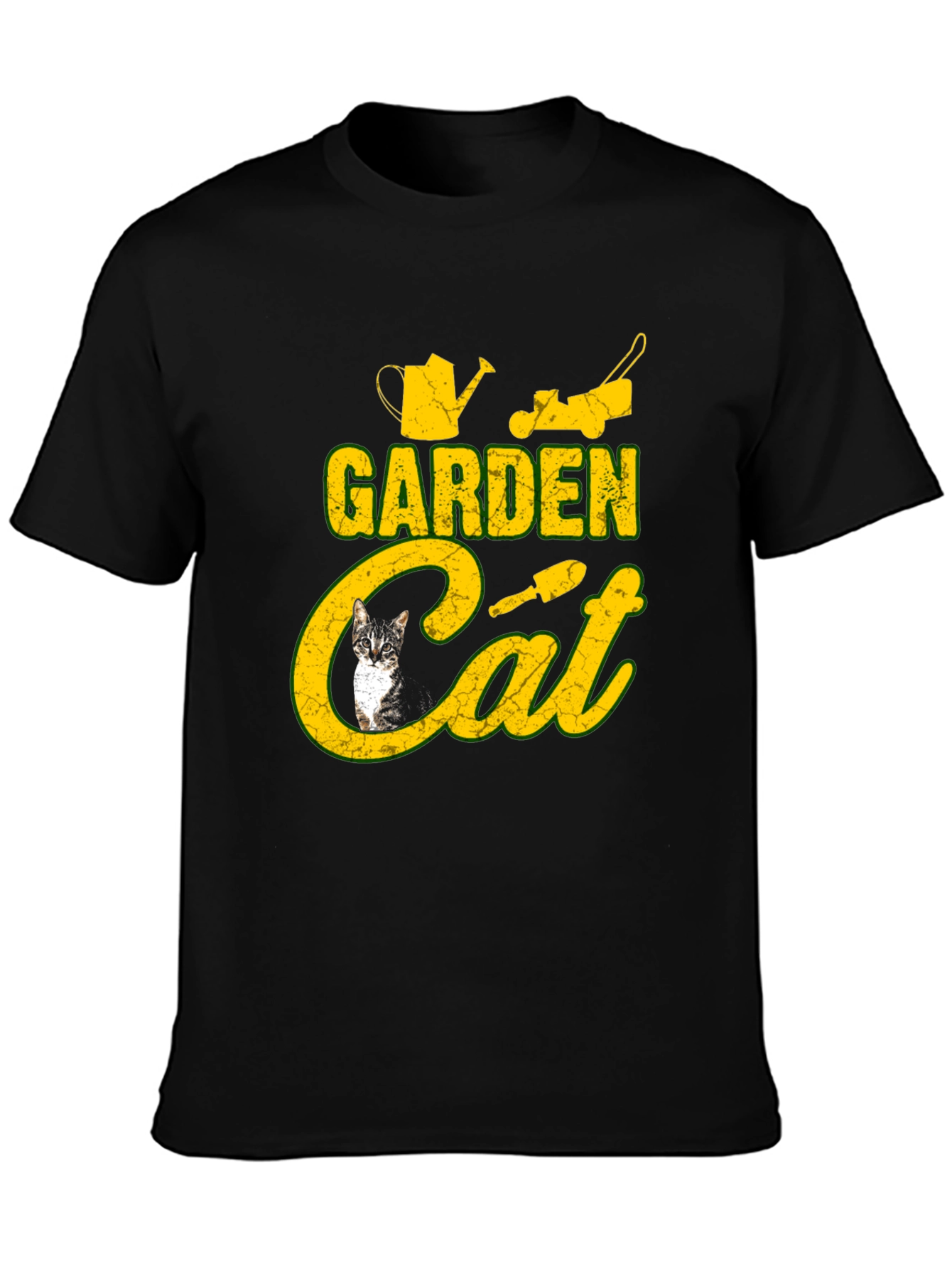 Garden Cat T-Shirt: Funny Gardening Tee for Cat Lovers