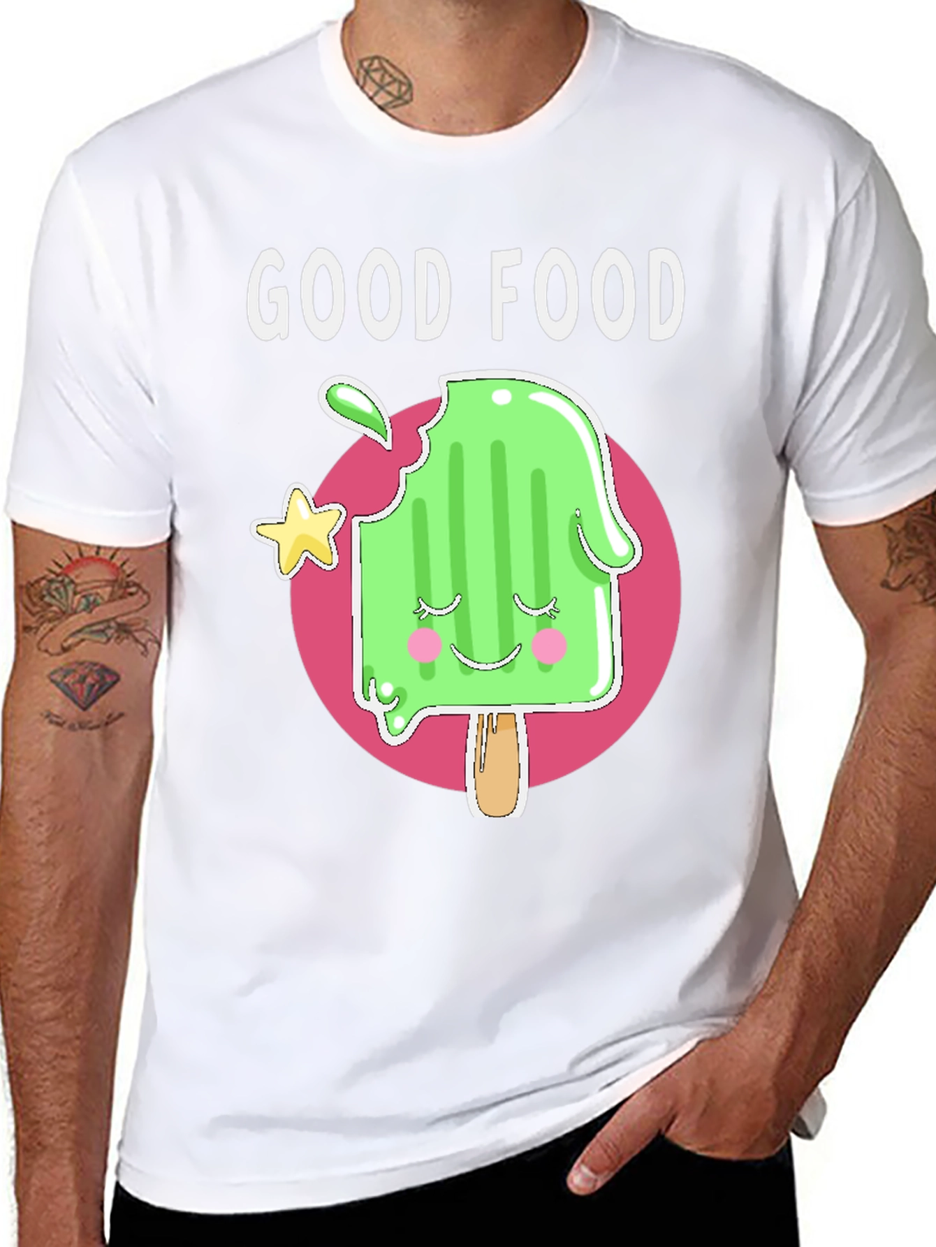 Good Food Tee: Cute Popsicle Graphic T-Shirt