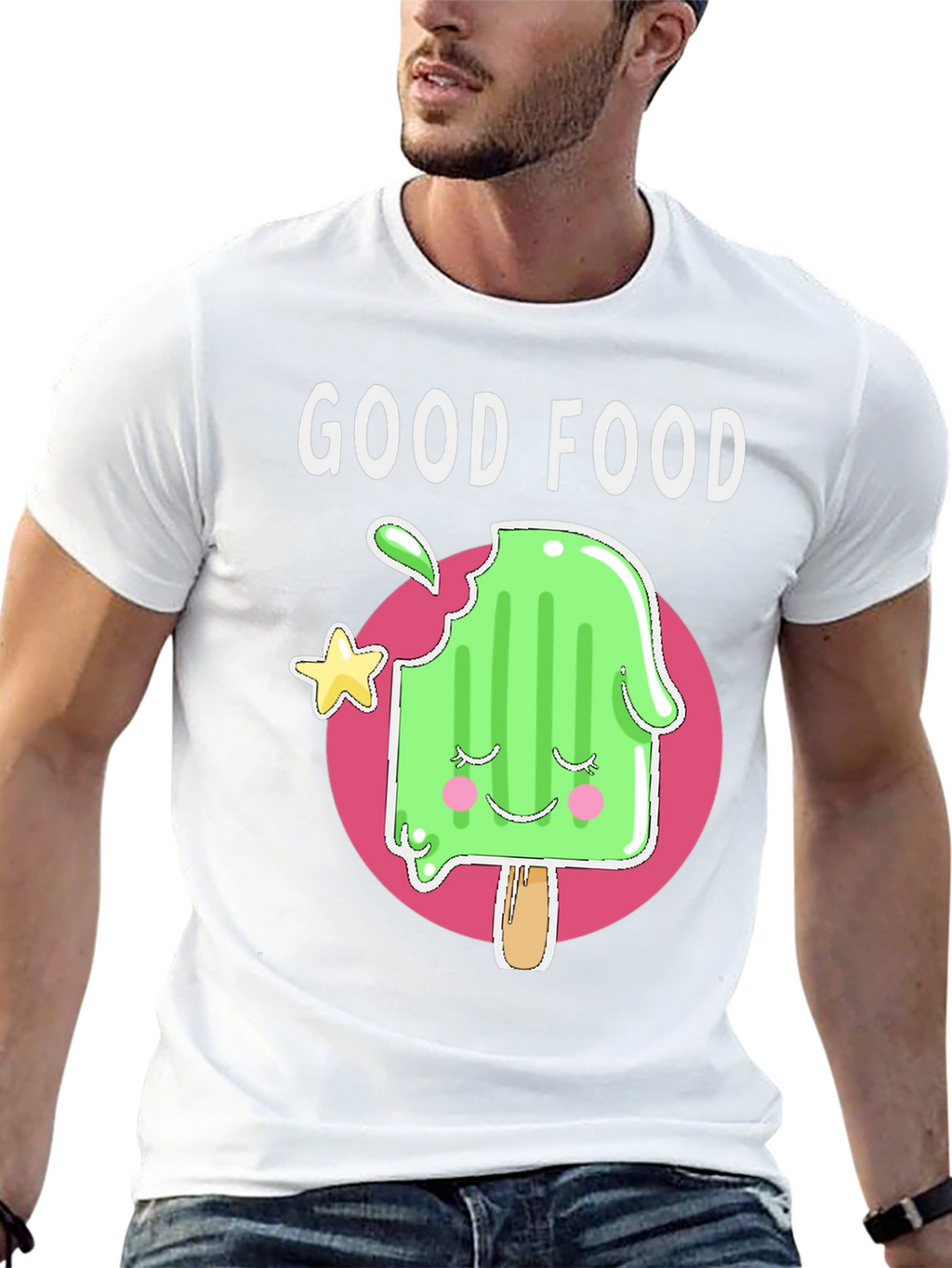 Good Food Tee: Cute Popsicle Graphic T-Shirt