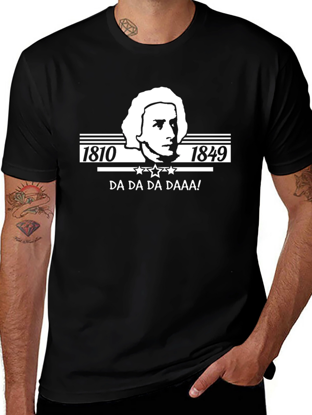 Beethoven Black T-Shirt - Da Da Da Daaa!