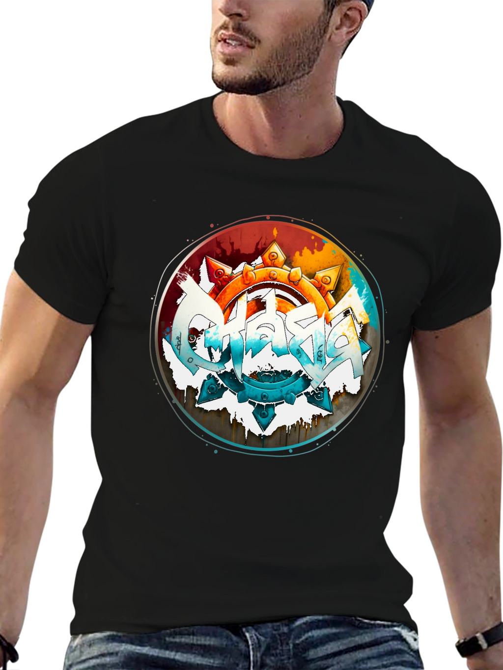 Chaos T-Shirt - Abstract Graffiti Graphic Tee