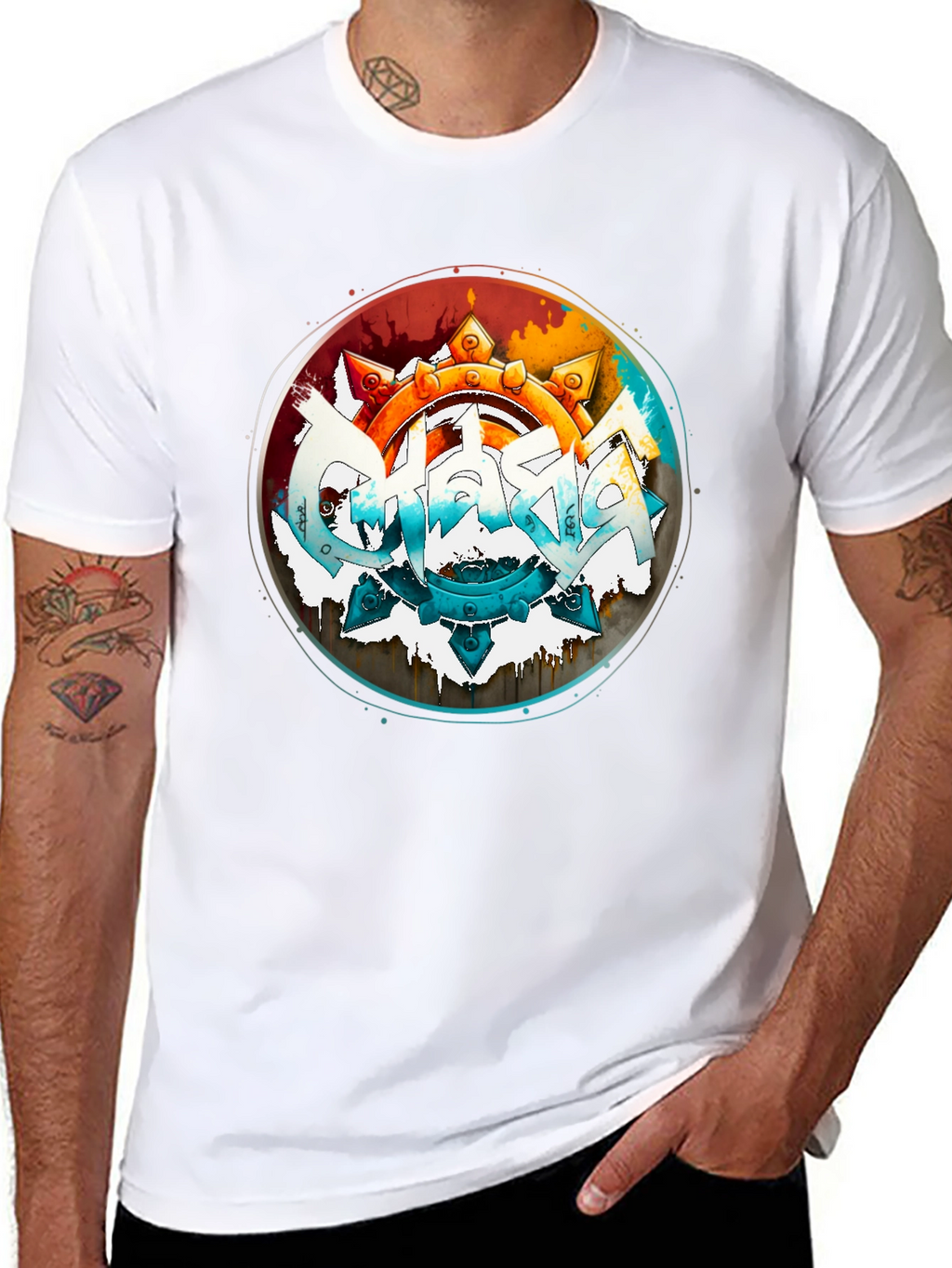 Chaos T-Shirt - Abstract Graffiti Graphic Tee