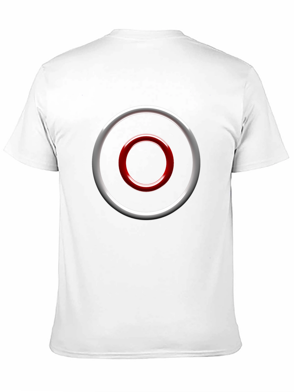 Abstract Circle Graphic Tee - Casual Black T-Shirt