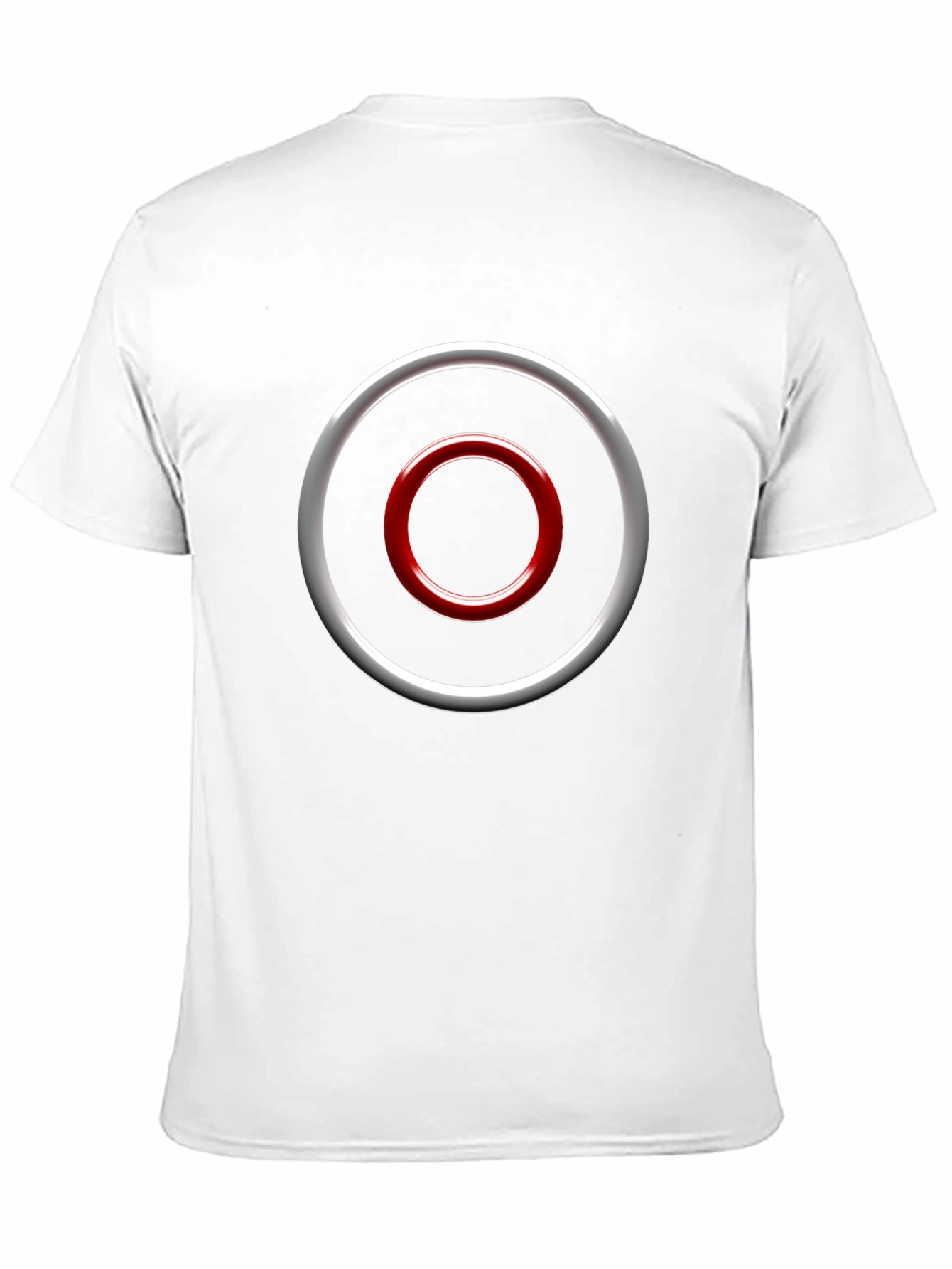 Abstract Circle Graphic Tee - Casual Black T-Shirt