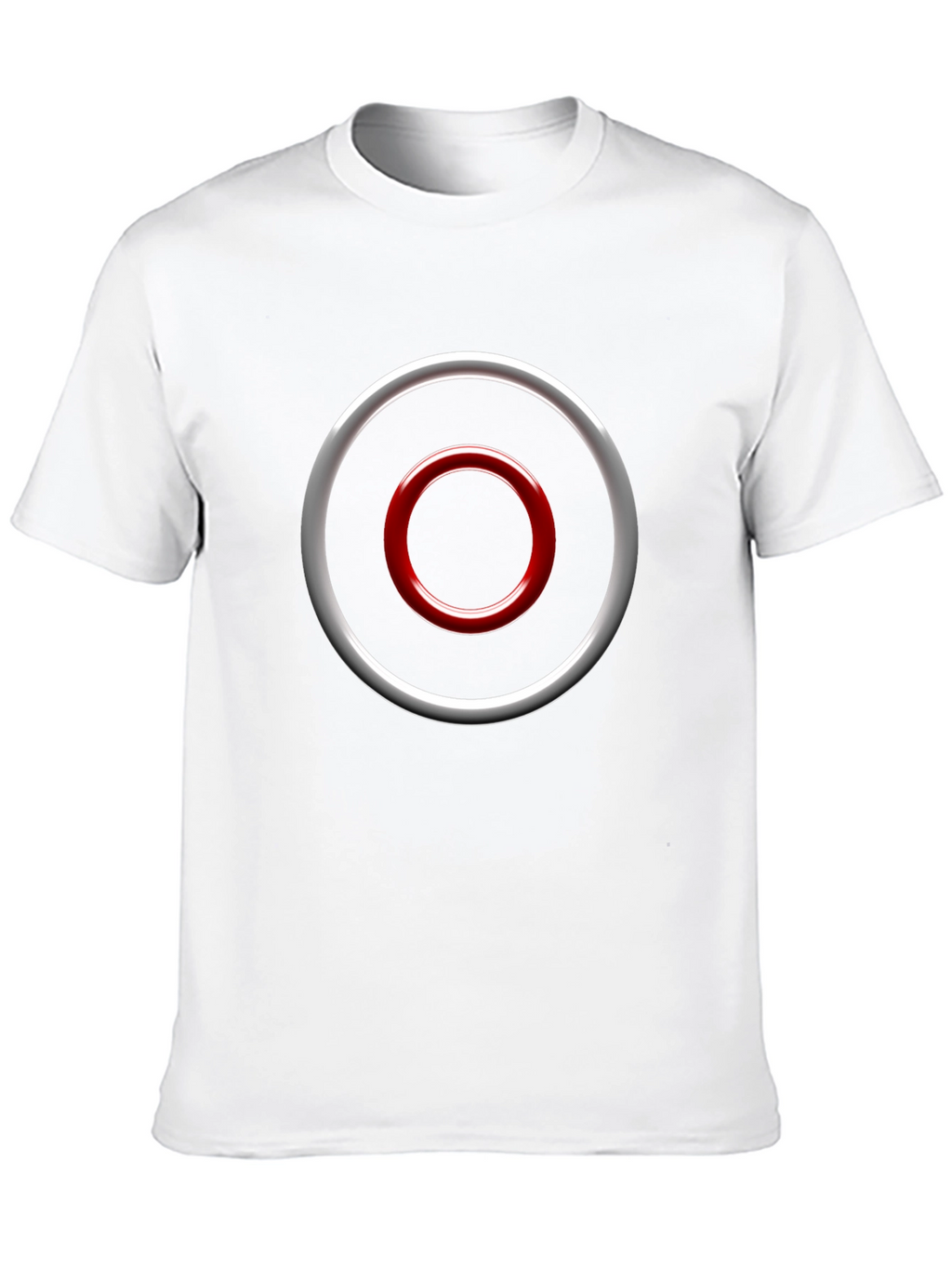 Abstract Circle Graphic Tee - Casual Black T-Shirt