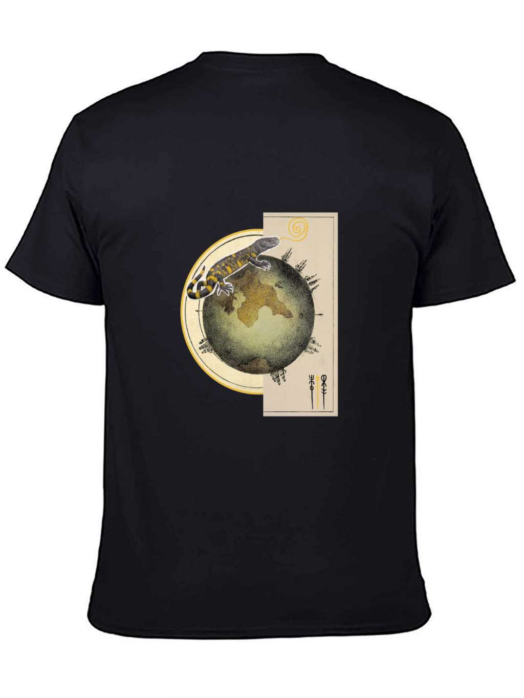 Lizard Planet Graphic Tee - Black