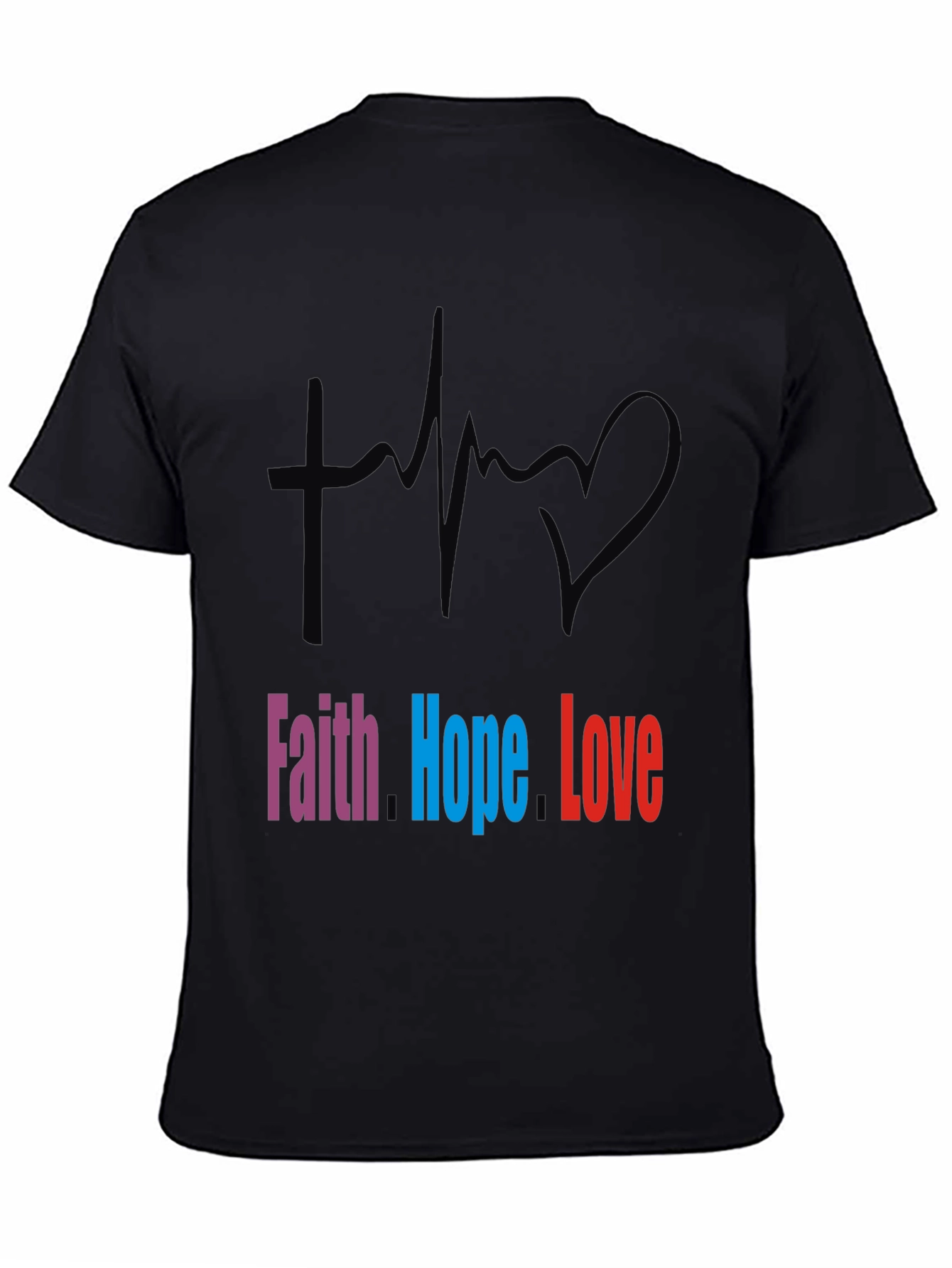 Faith Hope Love Graphic Tee - Stylish Christian T-Shirt