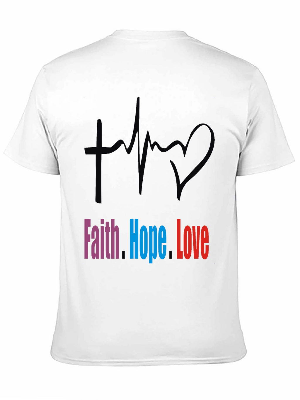 Faith Hope Love Graphic Tee - Stylish Christian T-Shirt