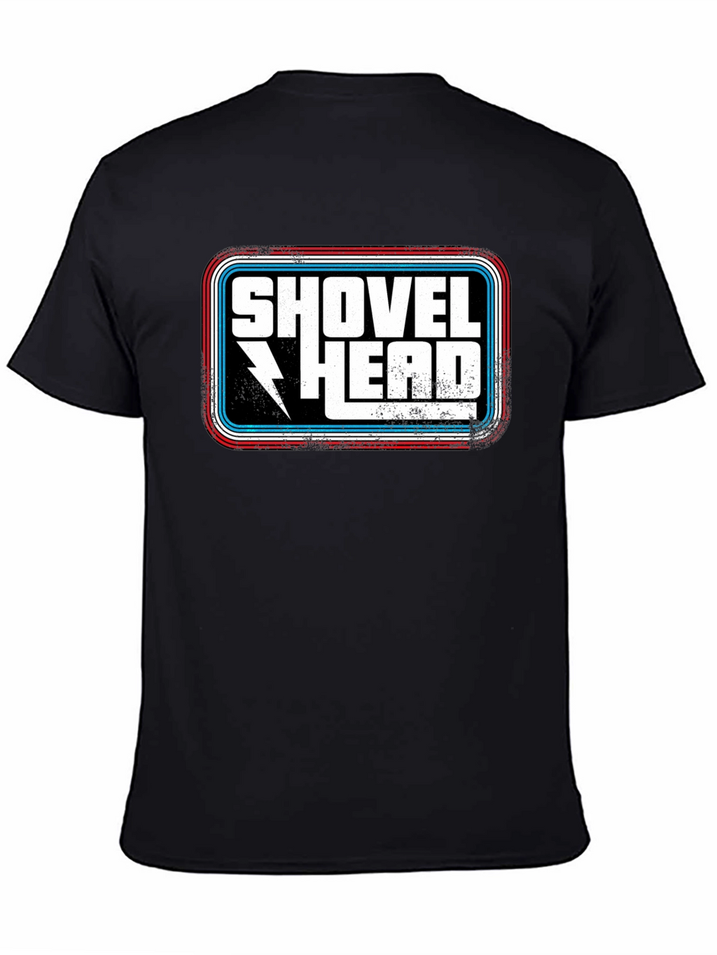 Shovel Head Graphic Tee - Retro Style Black T-Shirt