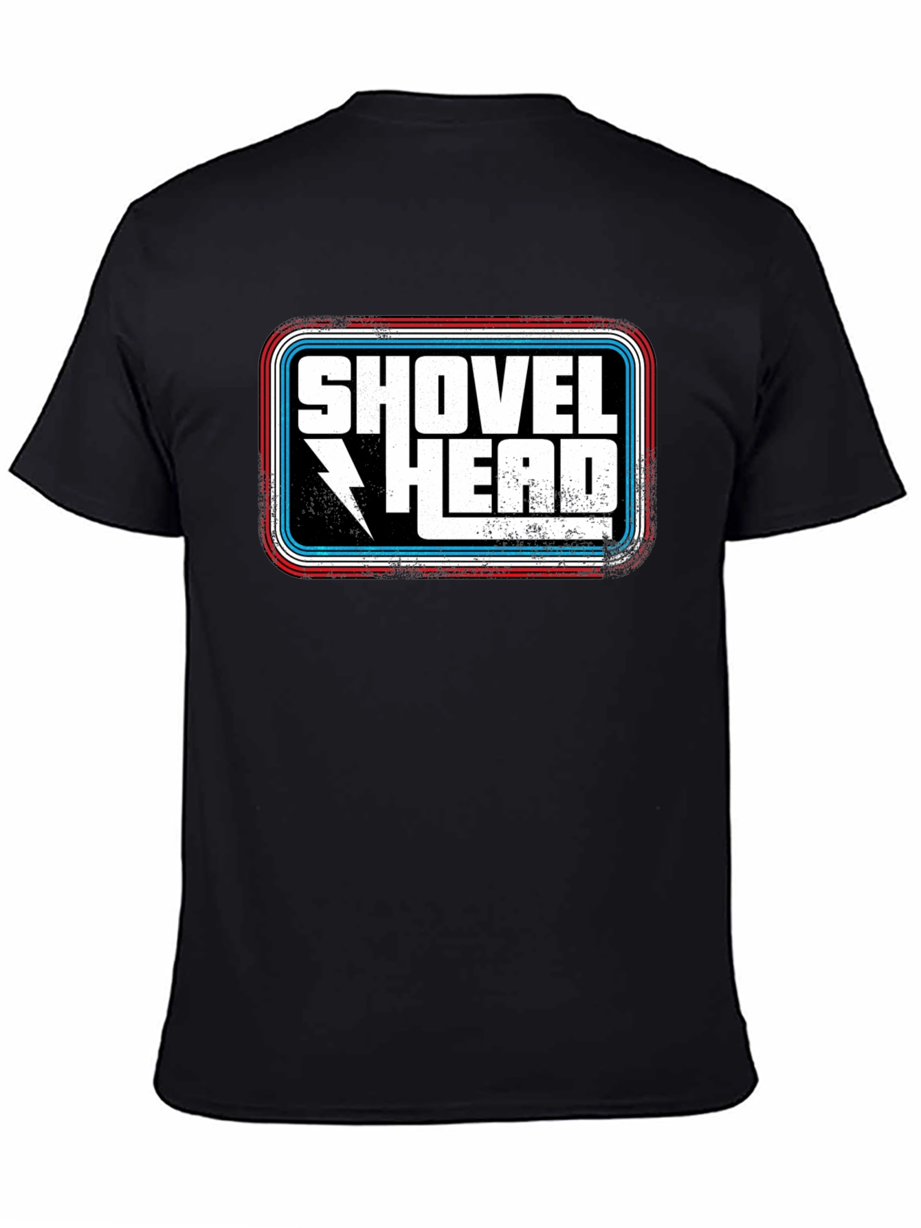 Shovel Head Graphic Tee - Retro Style Black T-Shirt