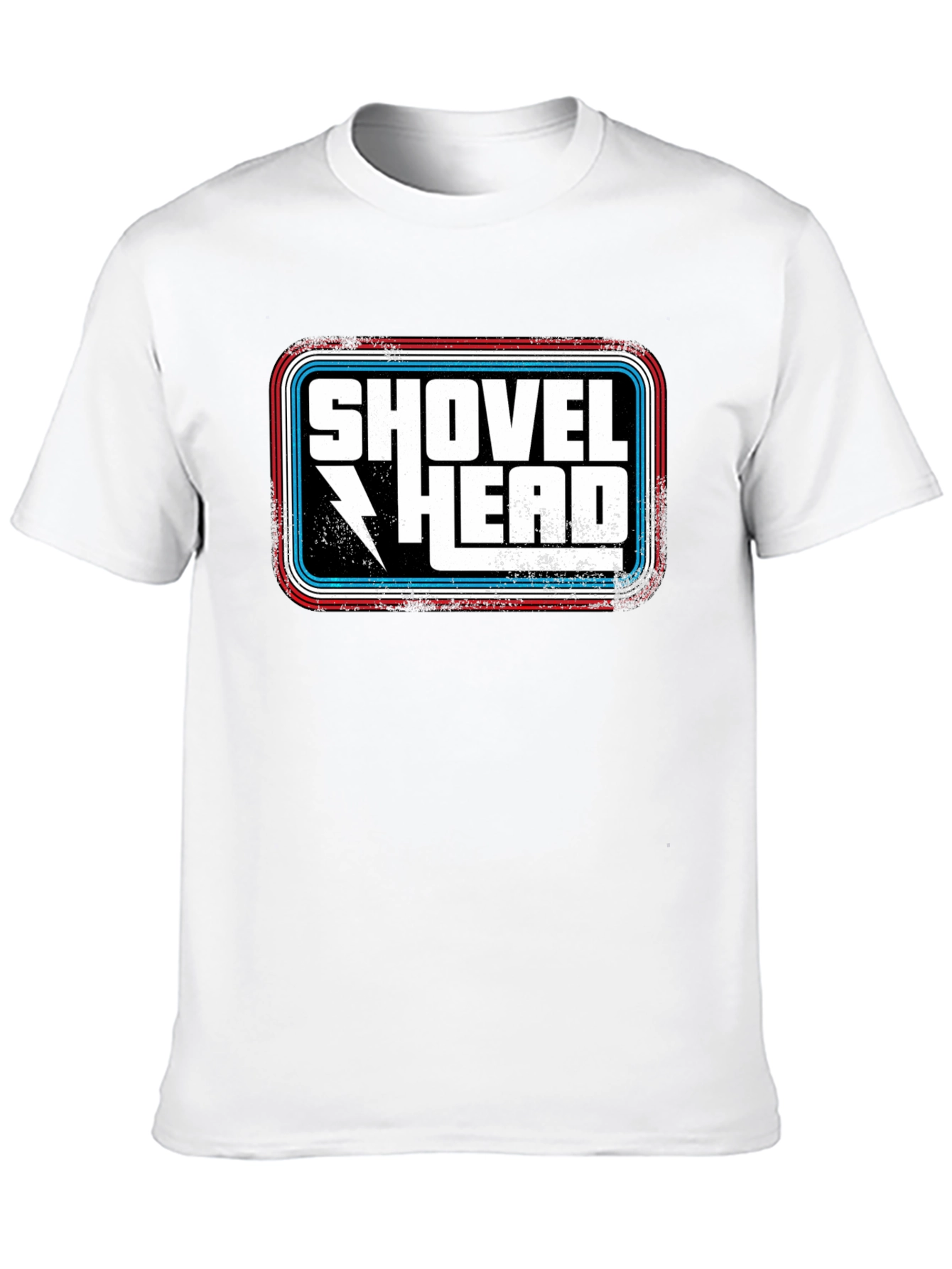 Shovel Head Graphic Tee - Retro Style Black T-Shirt