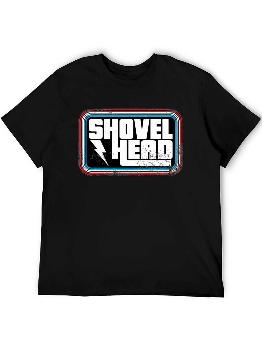 Shovel Head Graphic Tee - Retro Style Black T-Shirt