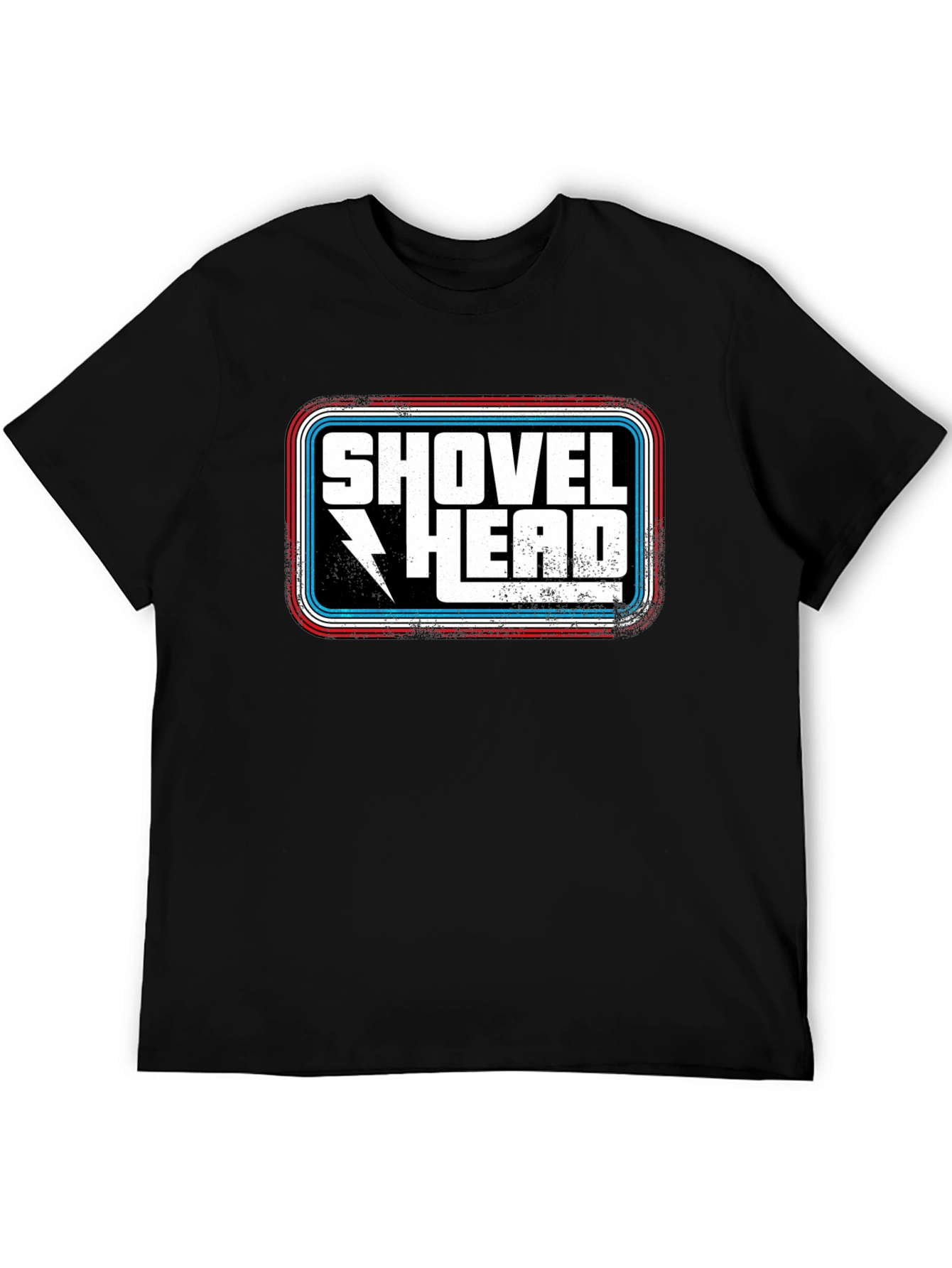 Shovel Head Graphic Tee - Retro Style Black T-Shirt