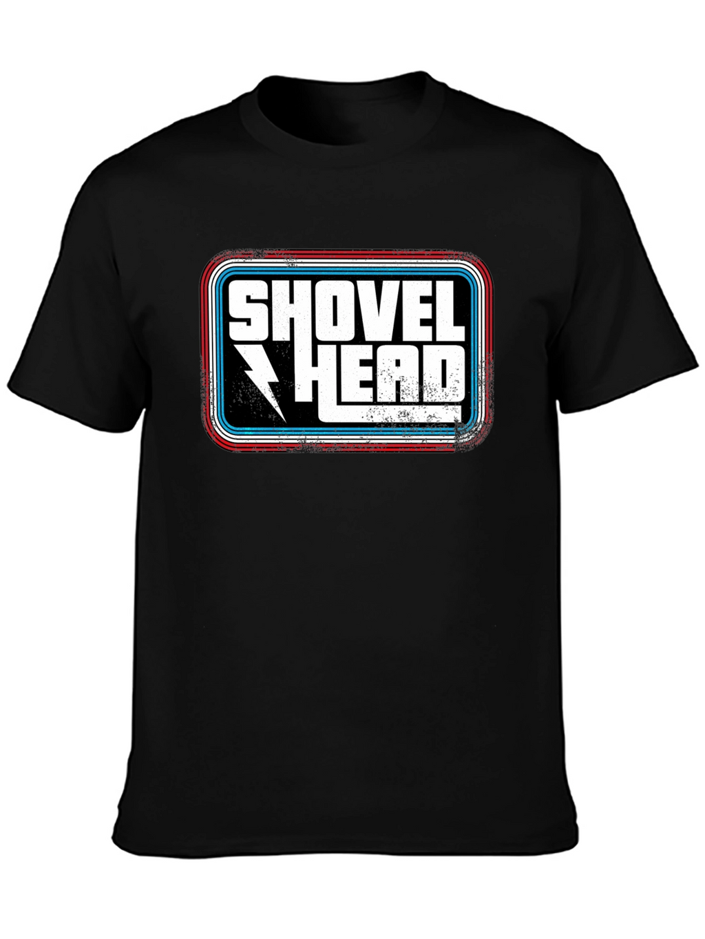 Shovel Head Graphic Tee - Retro Style Black T-Shirt