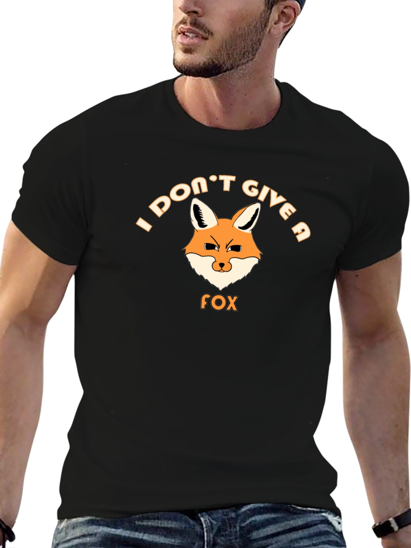 I Dont Give a Fox Mens Graphic T-Shirt