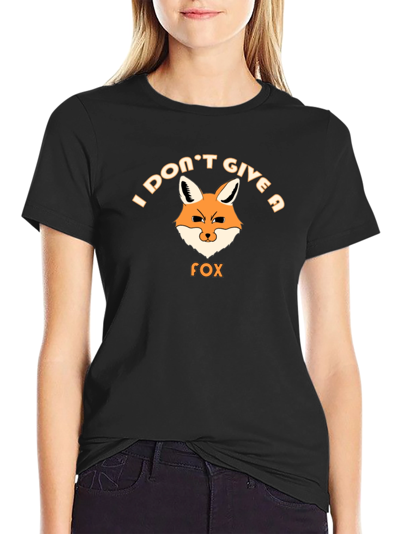 I Dont Give a Fox Mens Graphic T-Shirt
