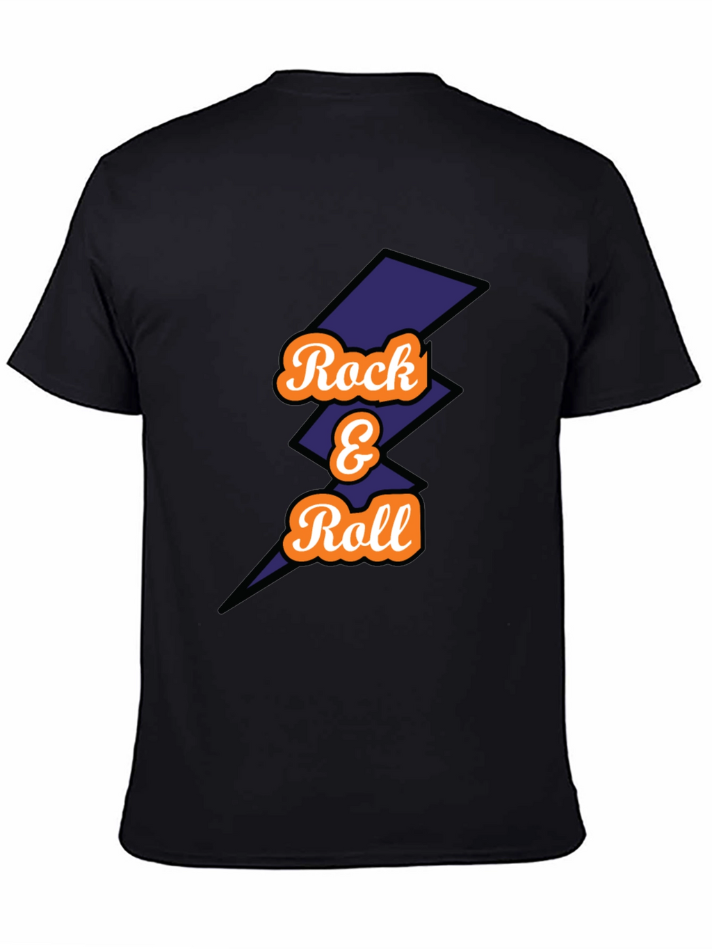 Rock & Roll Graphic Tee - Mens Black T-Shirt