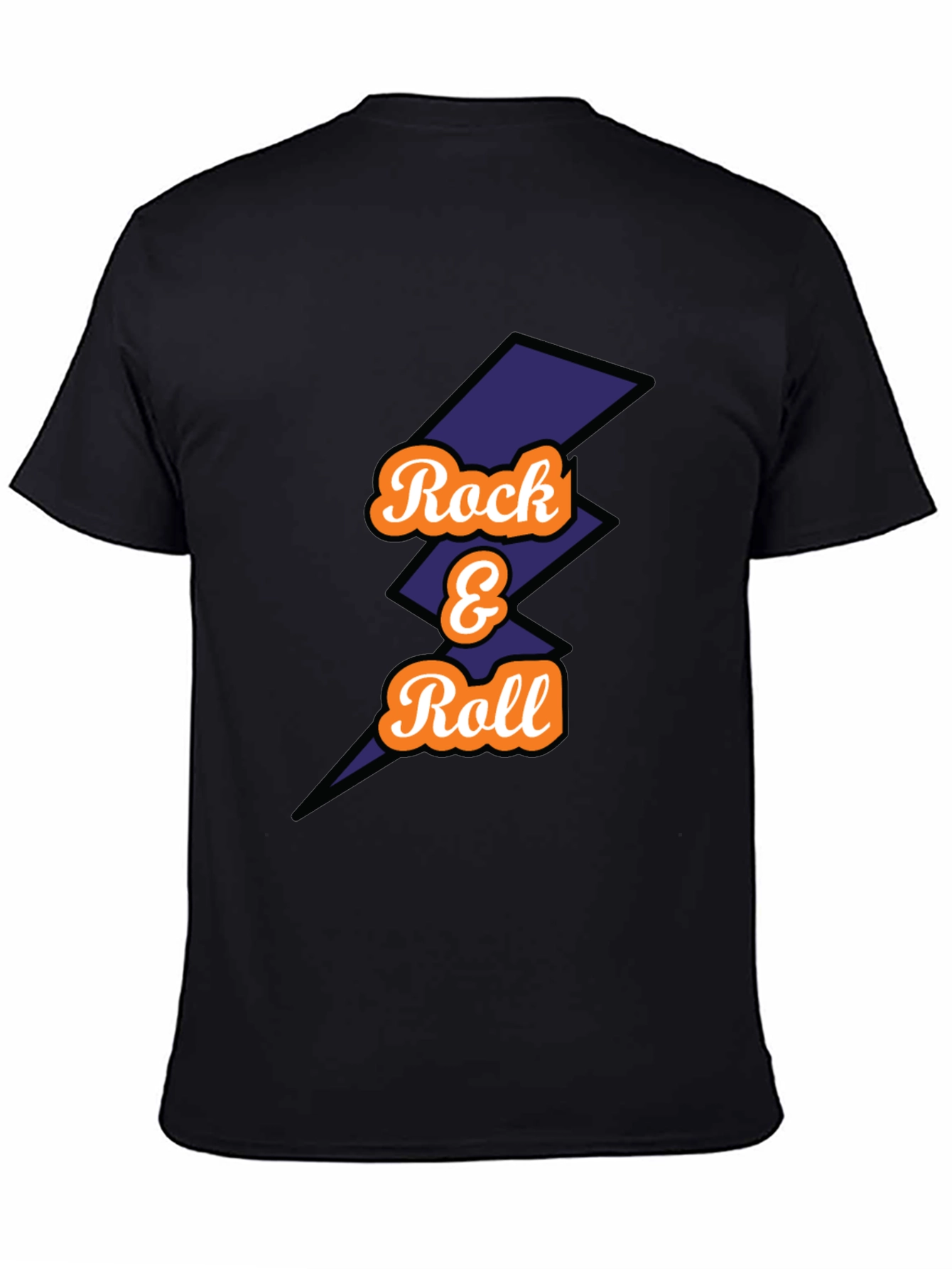 Rock & Roll Graphic Tee - Mens Black T-Shirt