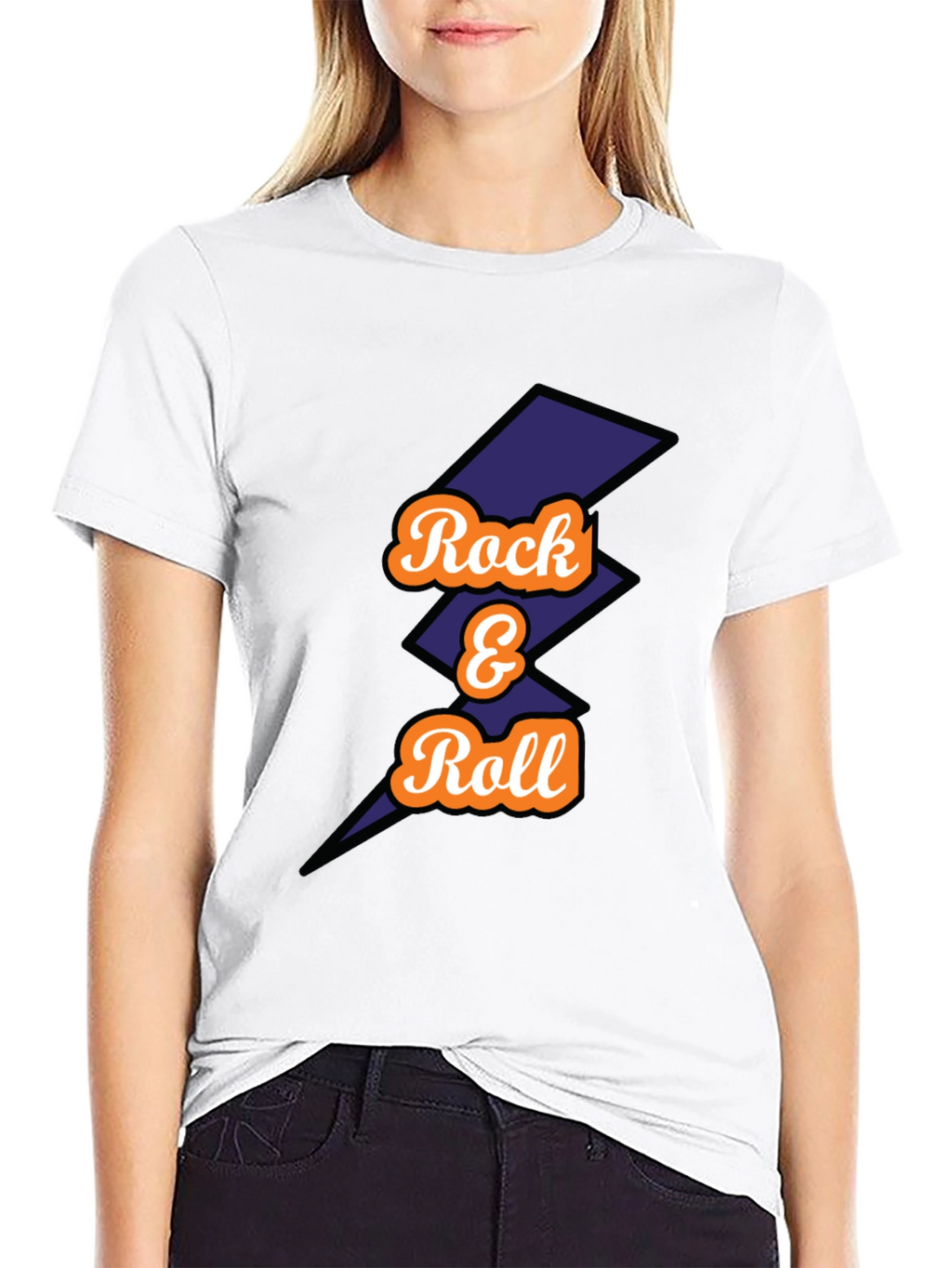 Rock & Roll Graphic Tee - Mens Black T-Shirt