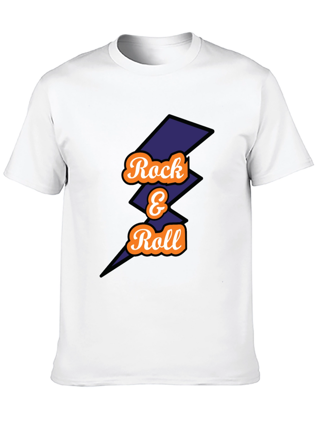 Rock & Roll Graphic Tee - Mens Black T-Shirt