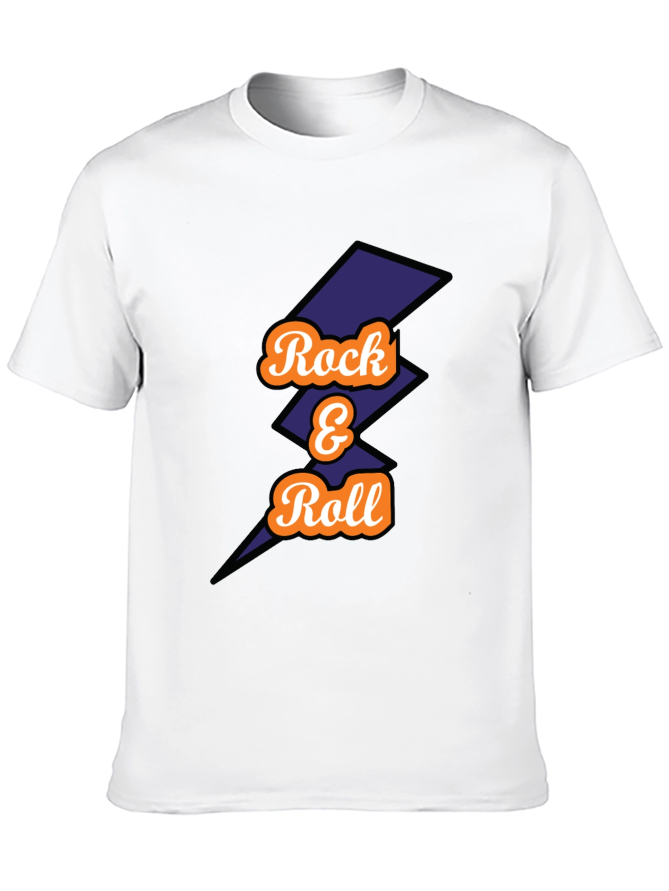 Rock & Roll Graphic Tee - Mens Black T-Shirt