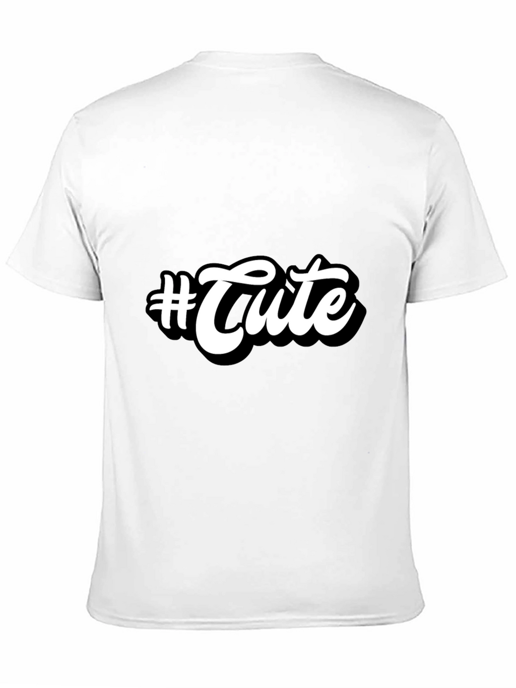 #Cute Graphic T-Shirt - Stylish Black Tee