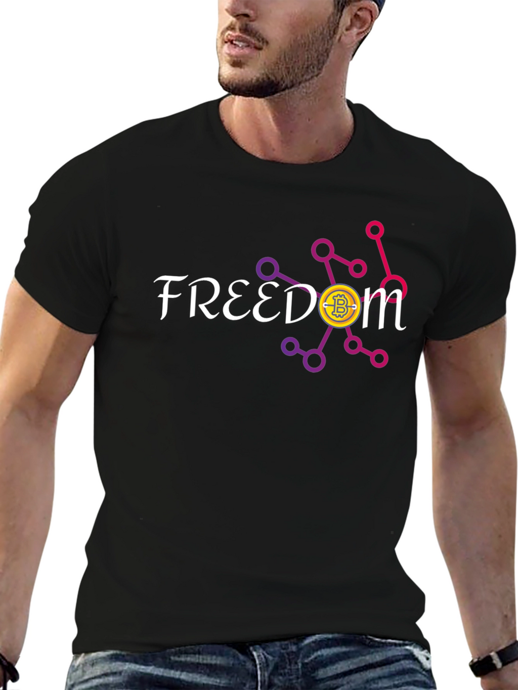 Freedom Bitcoin Black T-Shirt