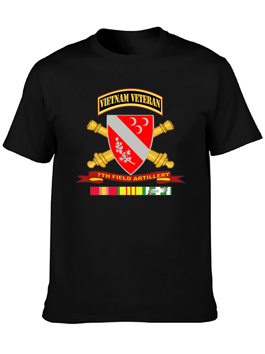 Vietnam Veteran 7th Field Artillery T-Shirt