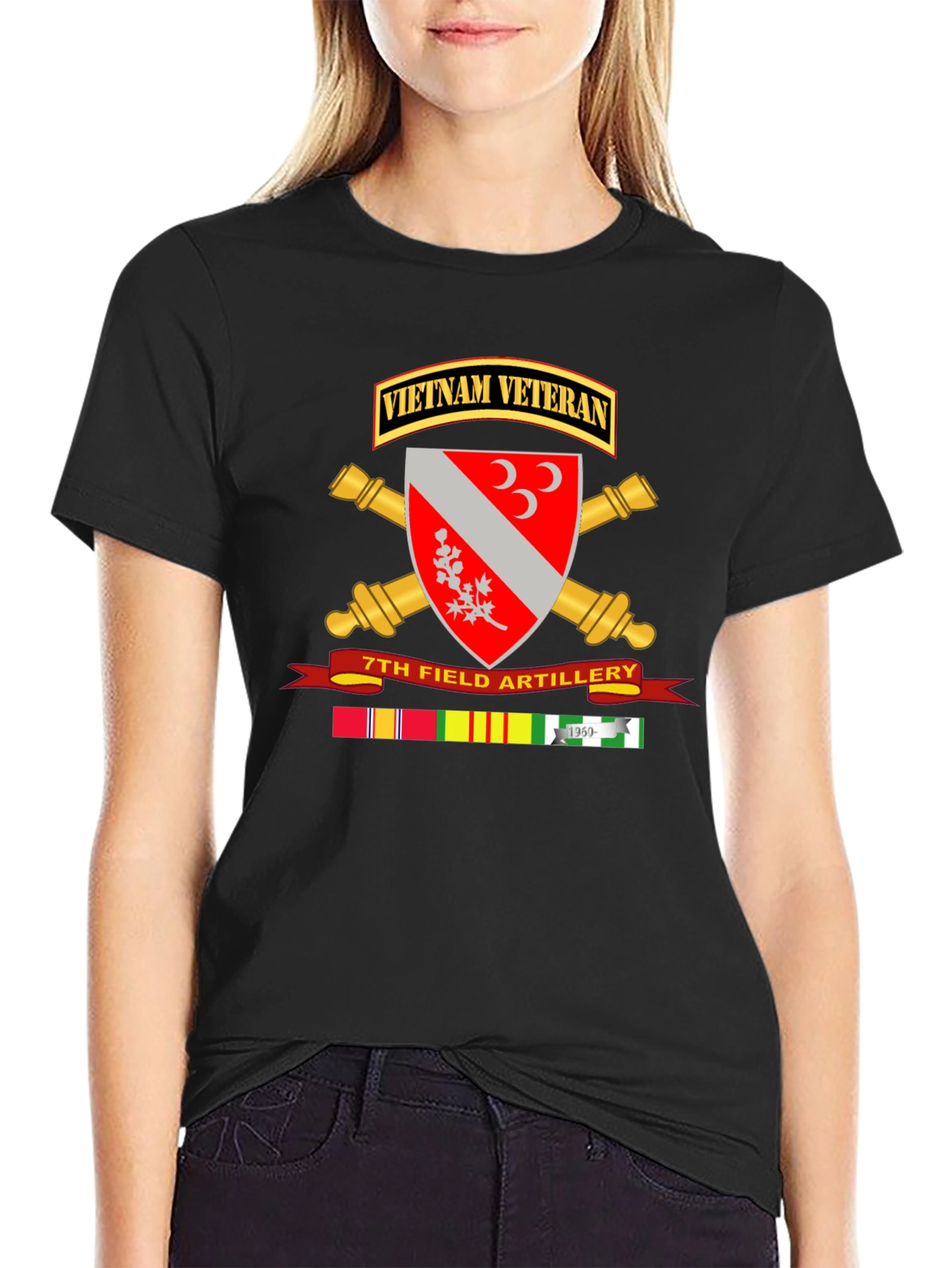 Vietnam Veteran 7th Field Artillery T-Shirt
