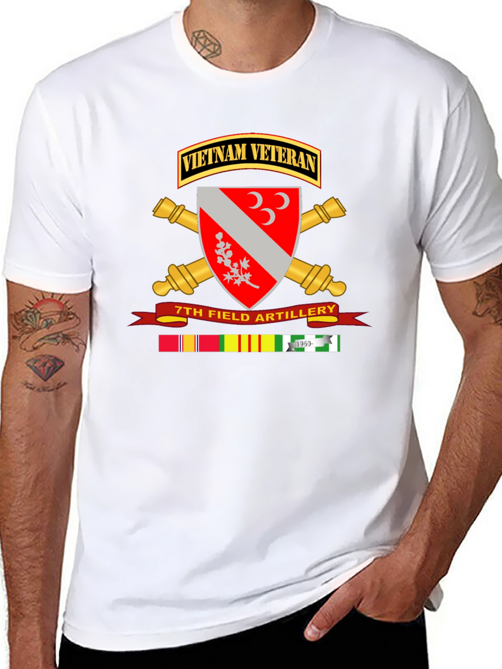 Vietnam Veteran 7th Field Artillery T-Shirt