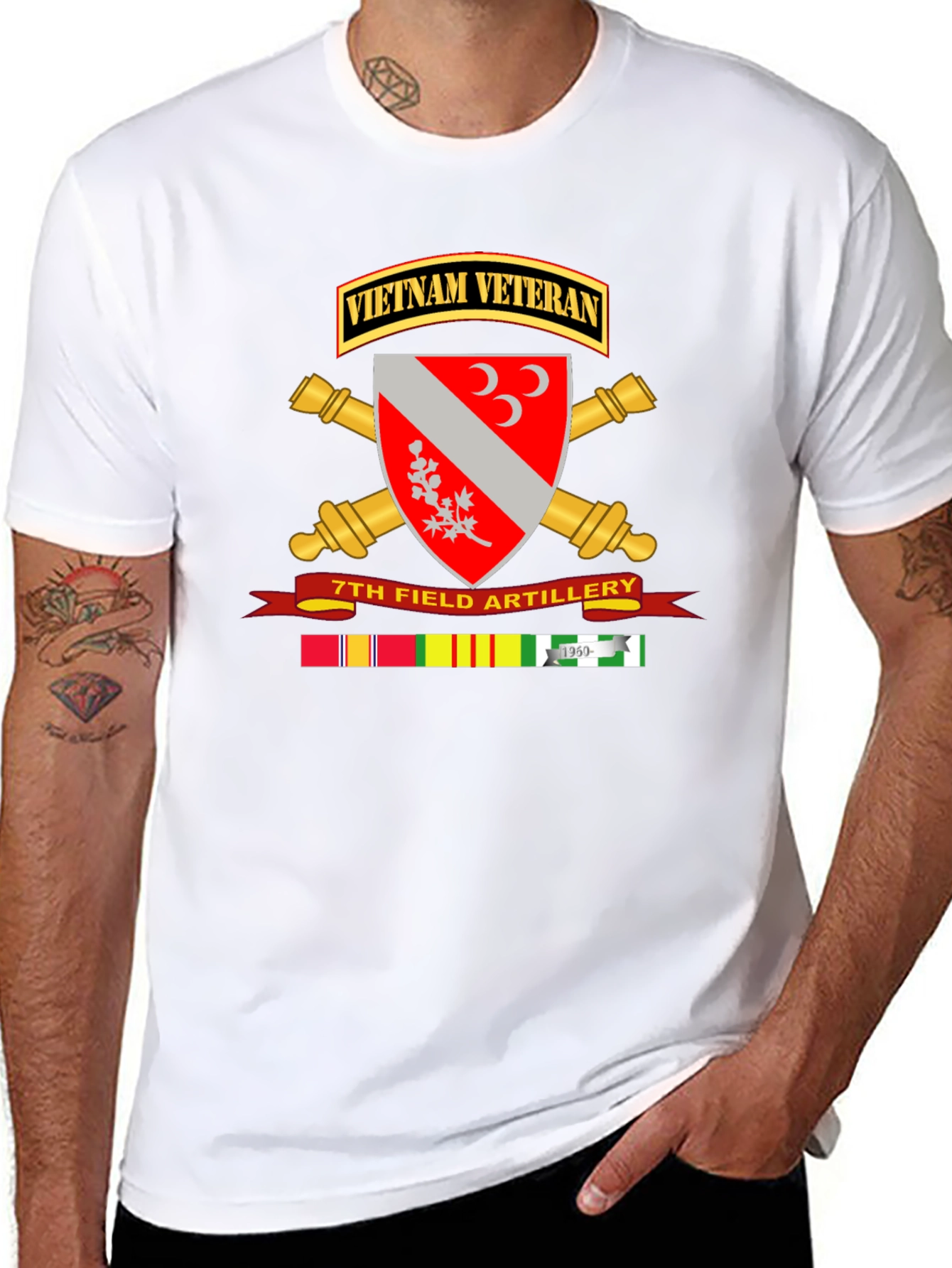 Vietnam Veteran 7th Field Artillery T-Shirt