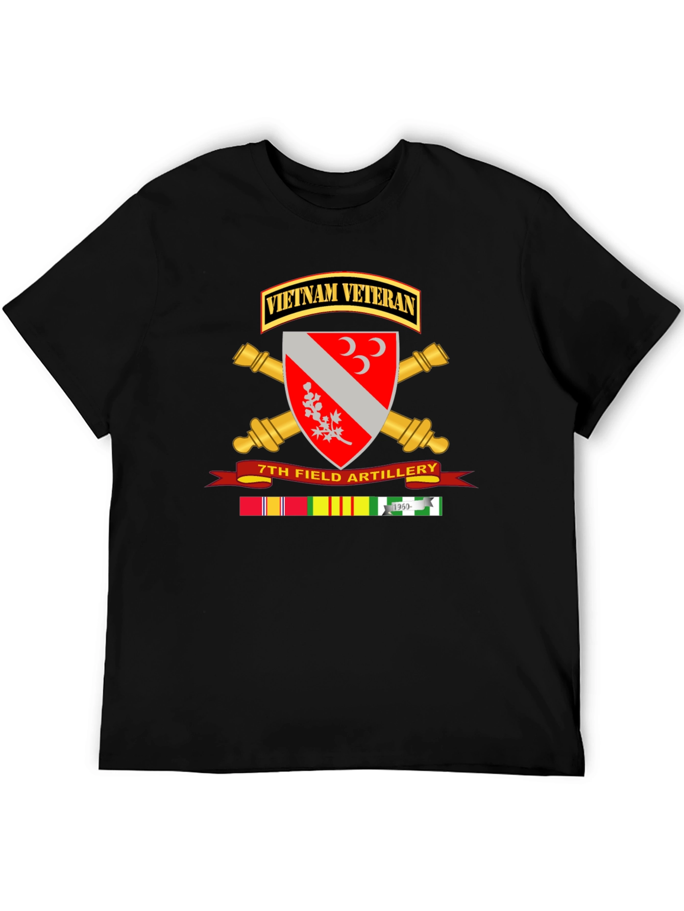 Vietnam Veteran 7th Field Artillery T-Shirt