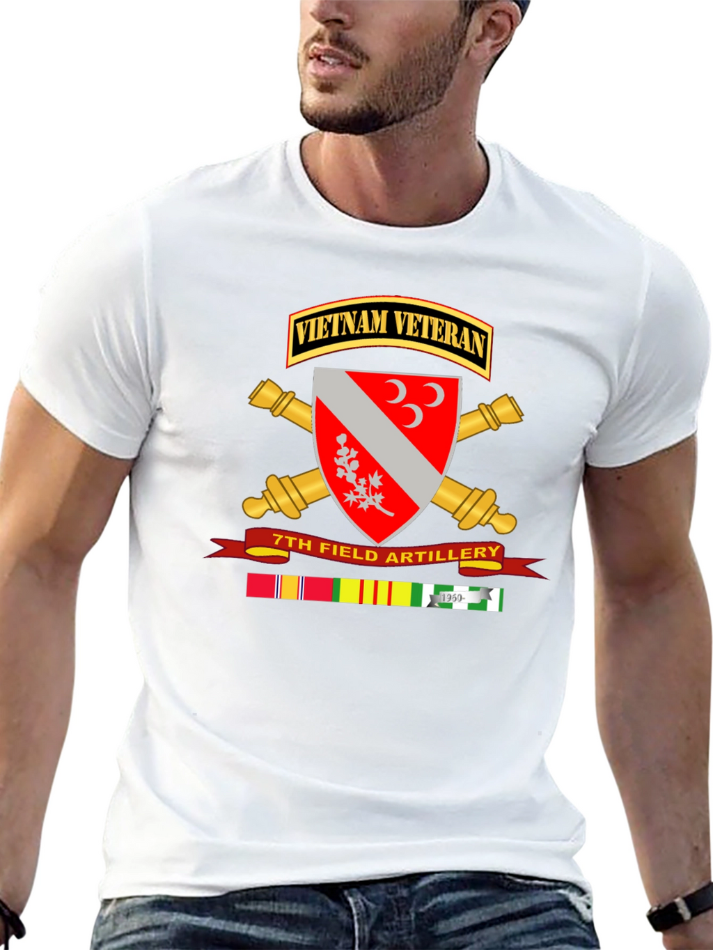 Vietnam Veteran 7th Field Artillery T-Shirt