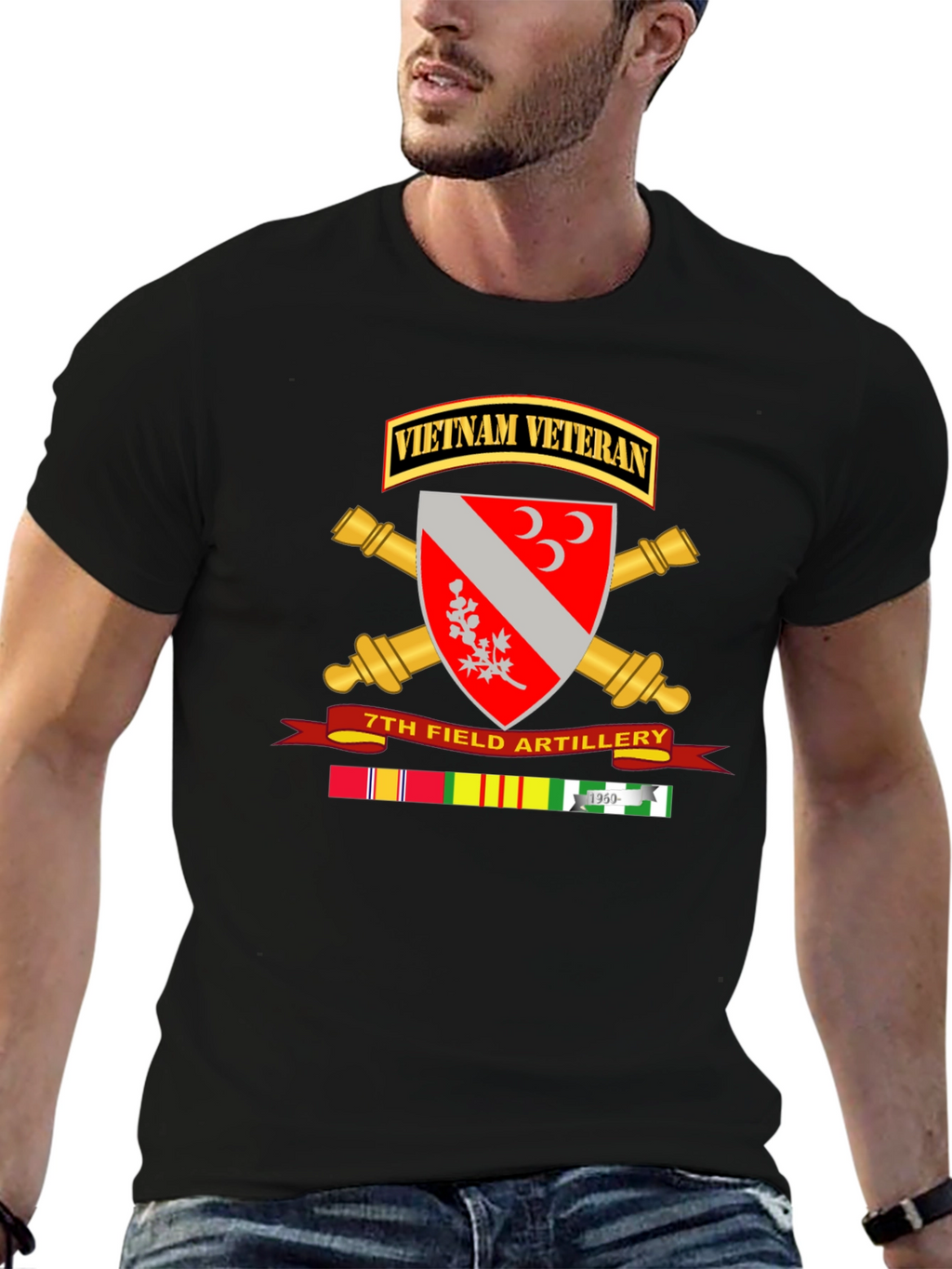 Vietnam Veteran 7th Field Artillery T-Shirt