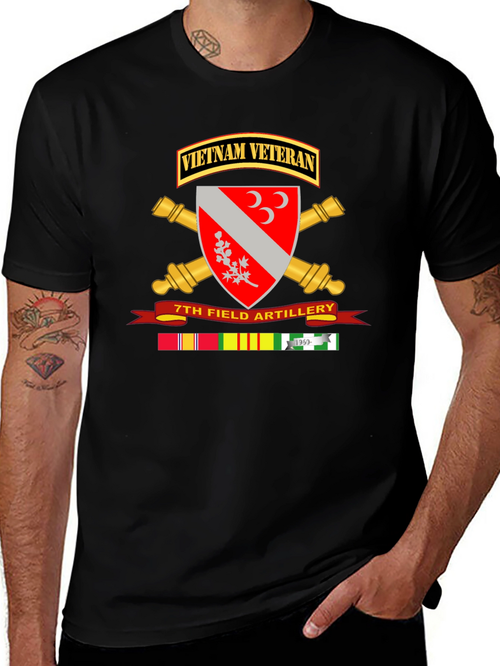Vietnam Veteran 7th Field Artillery T-Shirt