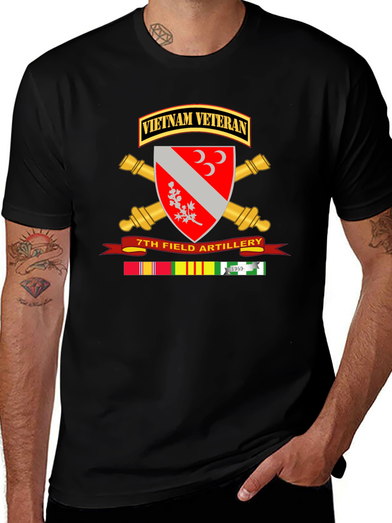 Vietnam Veteran 7th Field Artillery T-Shirt