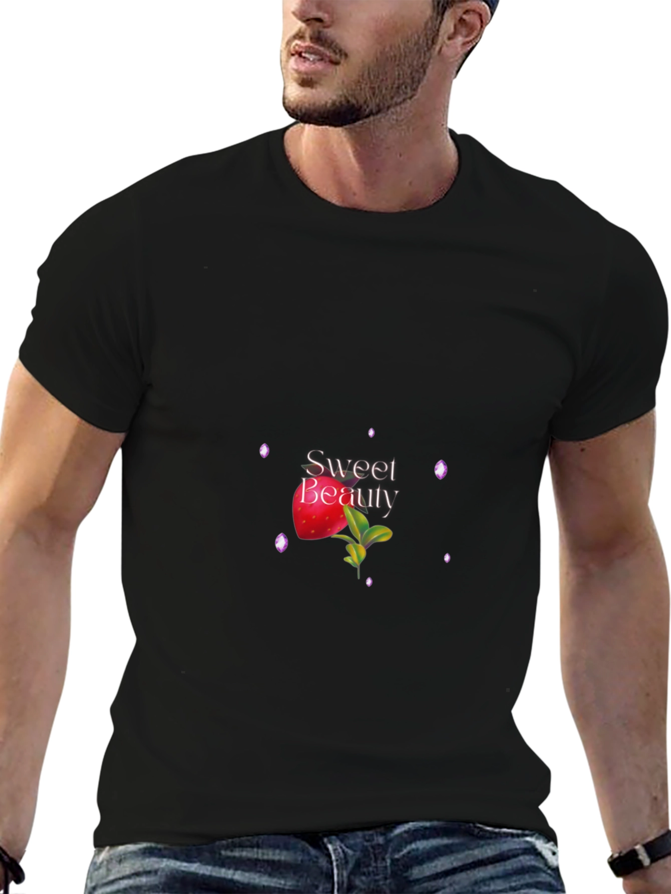 Sweet Beauty Black Tee