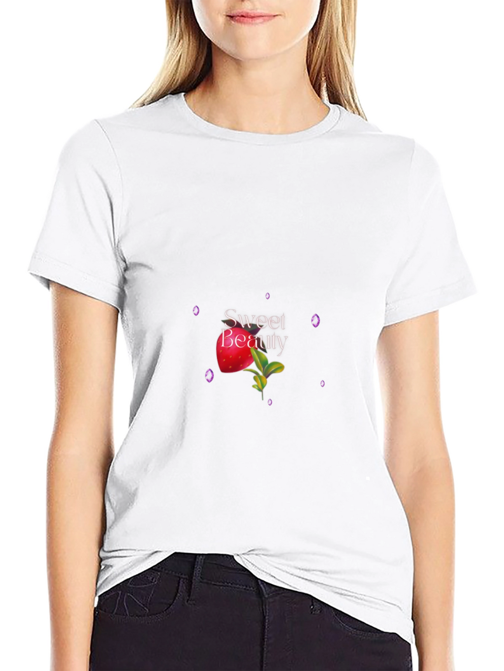 Sweet Beauty Black Tee