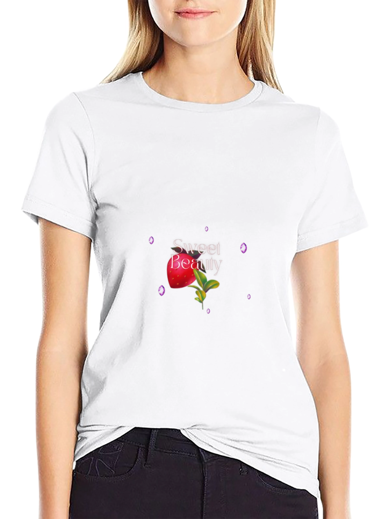 Sweet Beauty Black Tee