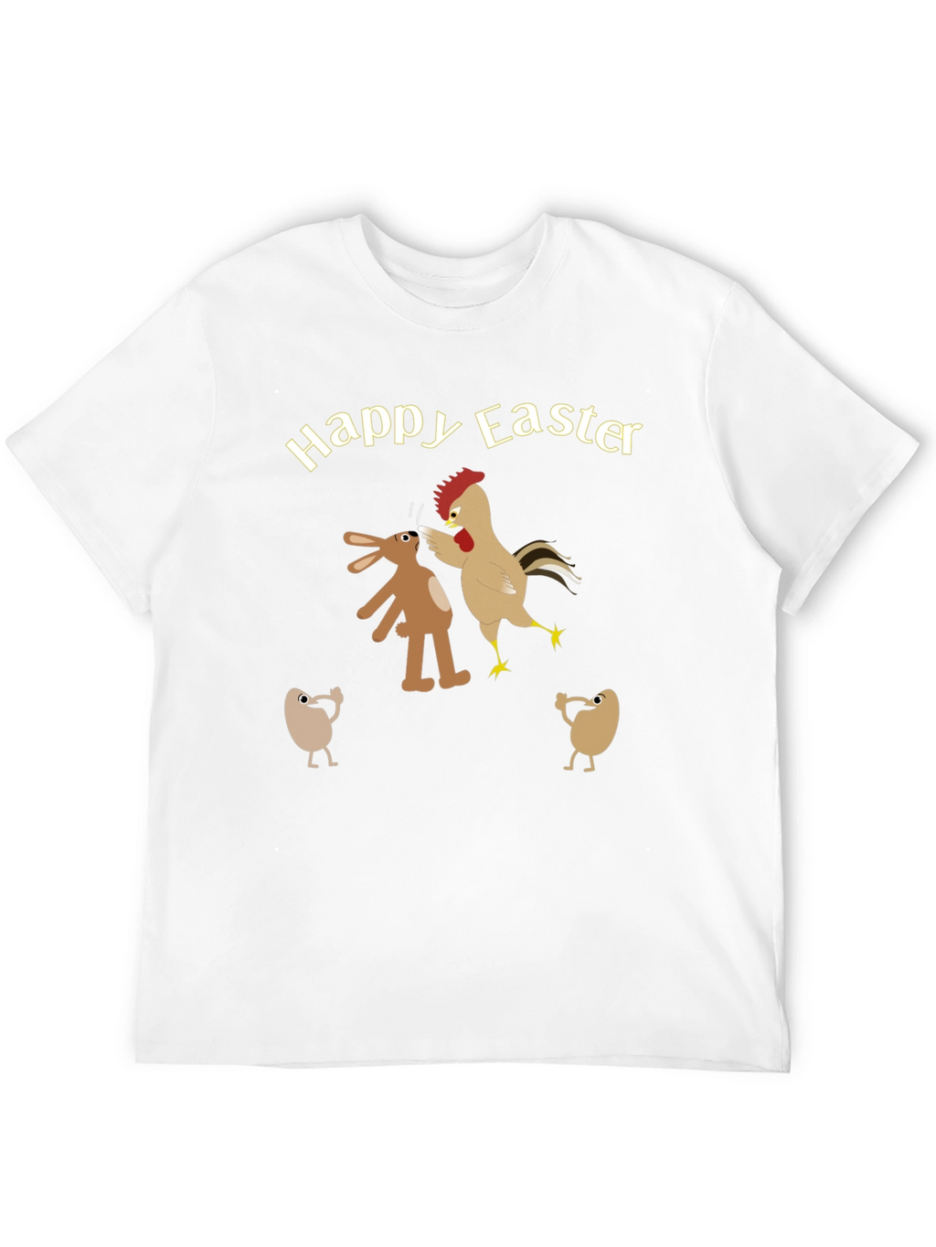 Happy Easter T-Shirt - Bunny vs Chicken